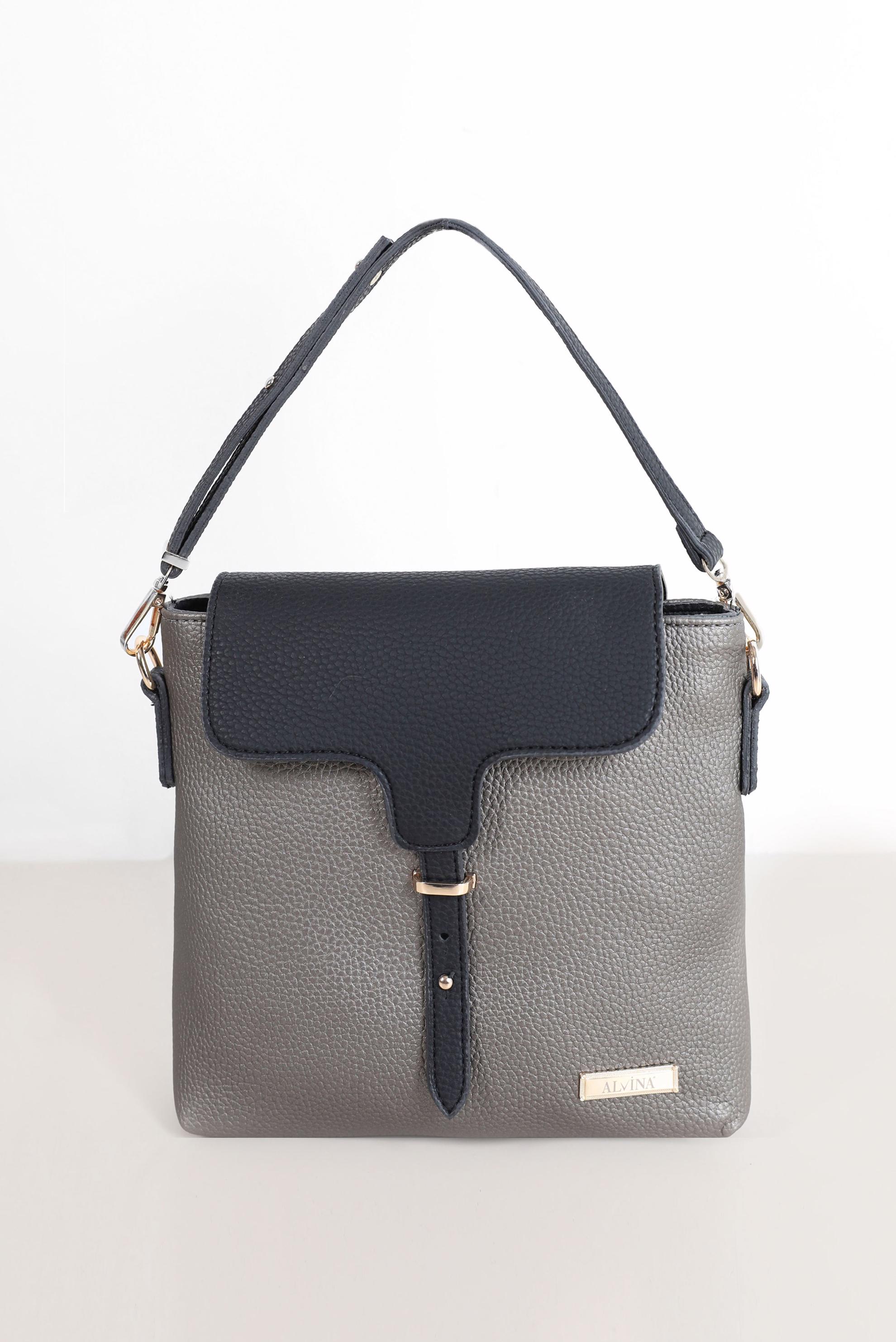 Hijab clothing BEIGE ALVİNA BELT DETAIL TOTE BAG 9032 