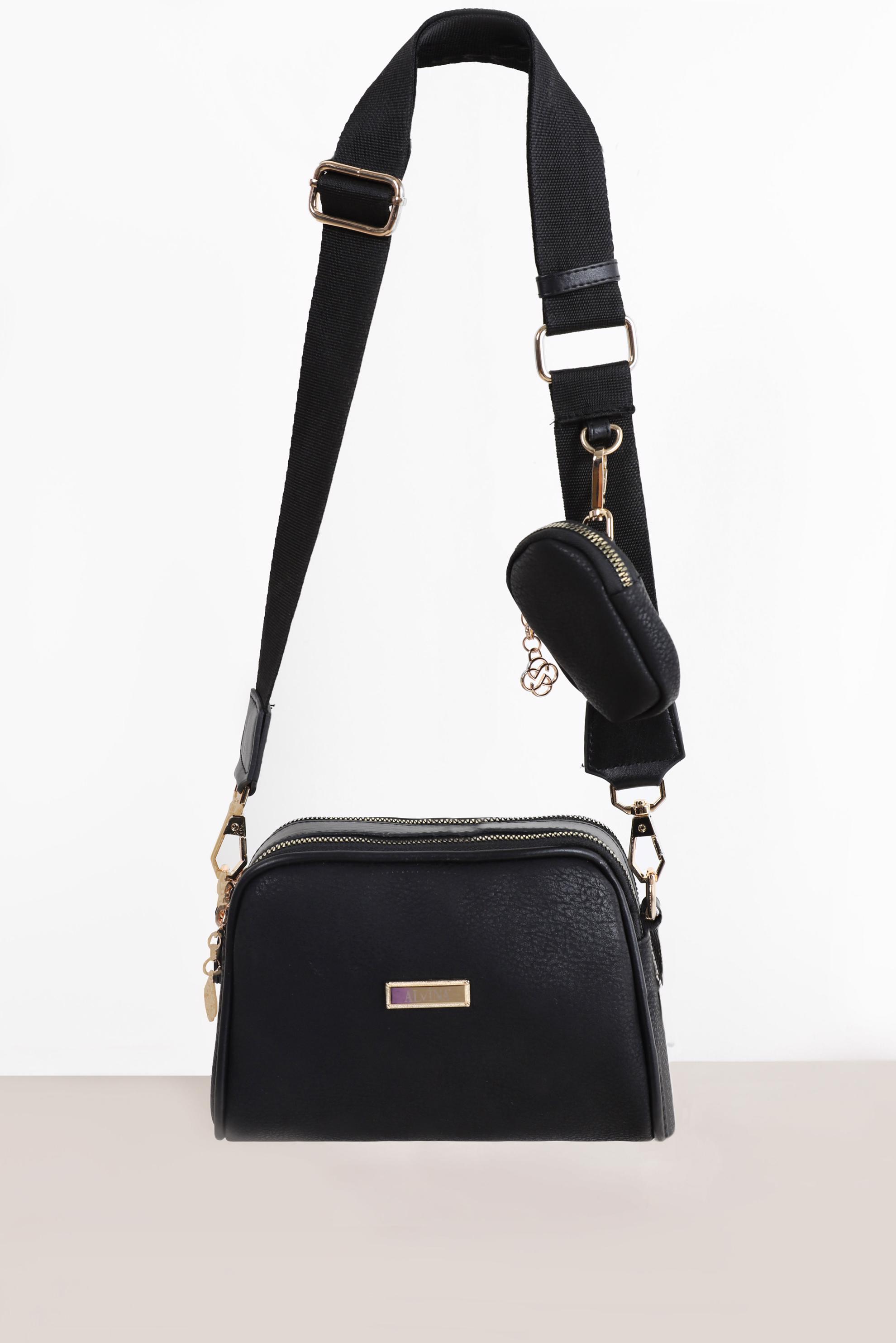 Tesettür giyim SİYAH ALVİNA CÜZDAN DETAYLI ÇANTA 9036 