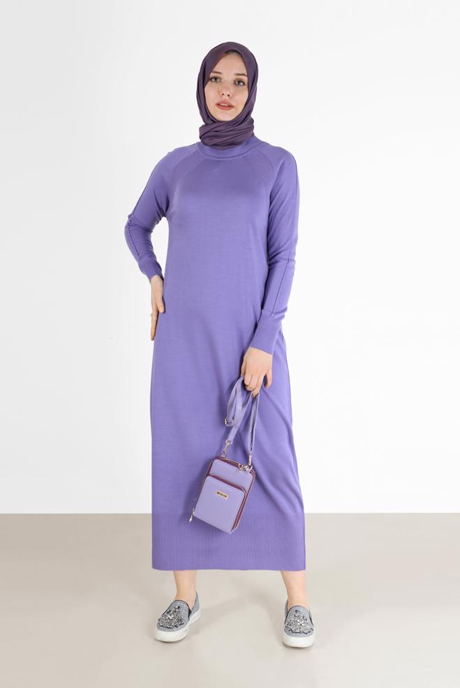 Hijab clothing  KNITWEAR DRESS 42017 - ALVİNA
