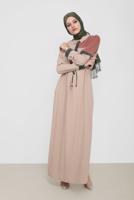 3-COLOR SMOCKING DETAIL CREPE DRESS 42219 