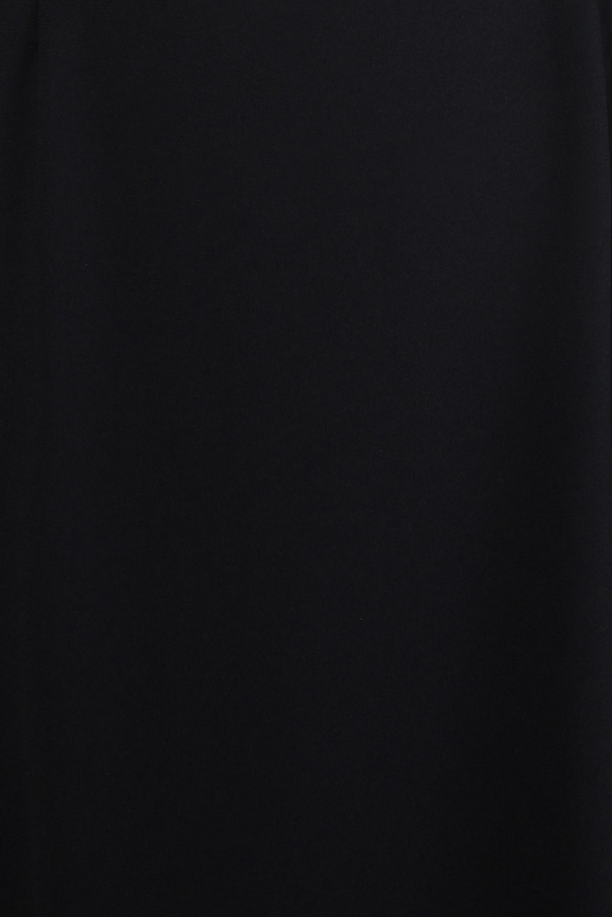 Tesettür giyim SİYAH KLASİK KREP ELBİSE 42244 