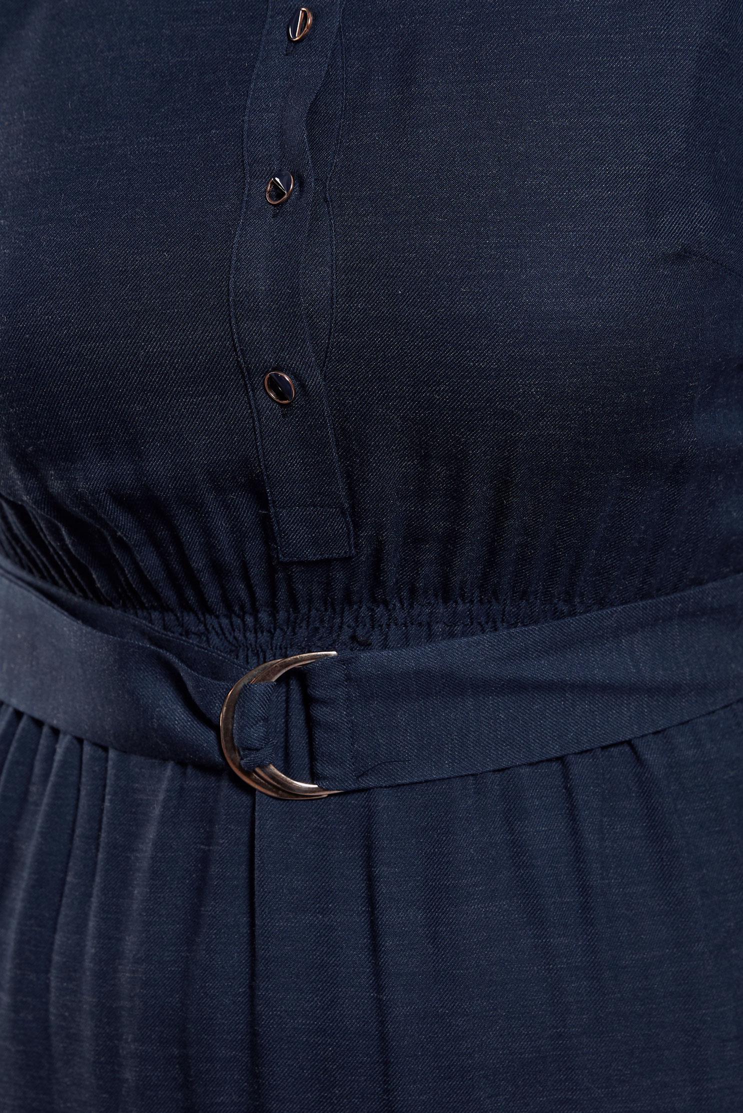 Tesettür giyim GRİ KEMERLİ ELBİSE 42268