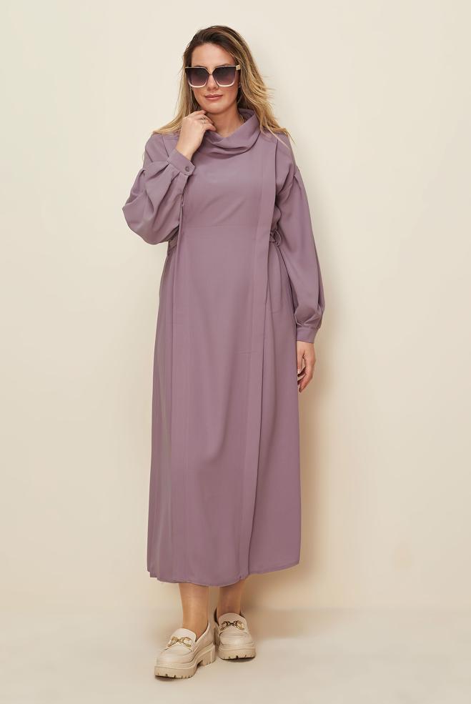 Hijab clothing DAMSON BELTED DRESS 42335 - ALVİNA