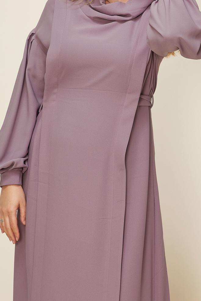 Hijab clothing DAMSON BELTED DRESS 42335 - ALVİNA