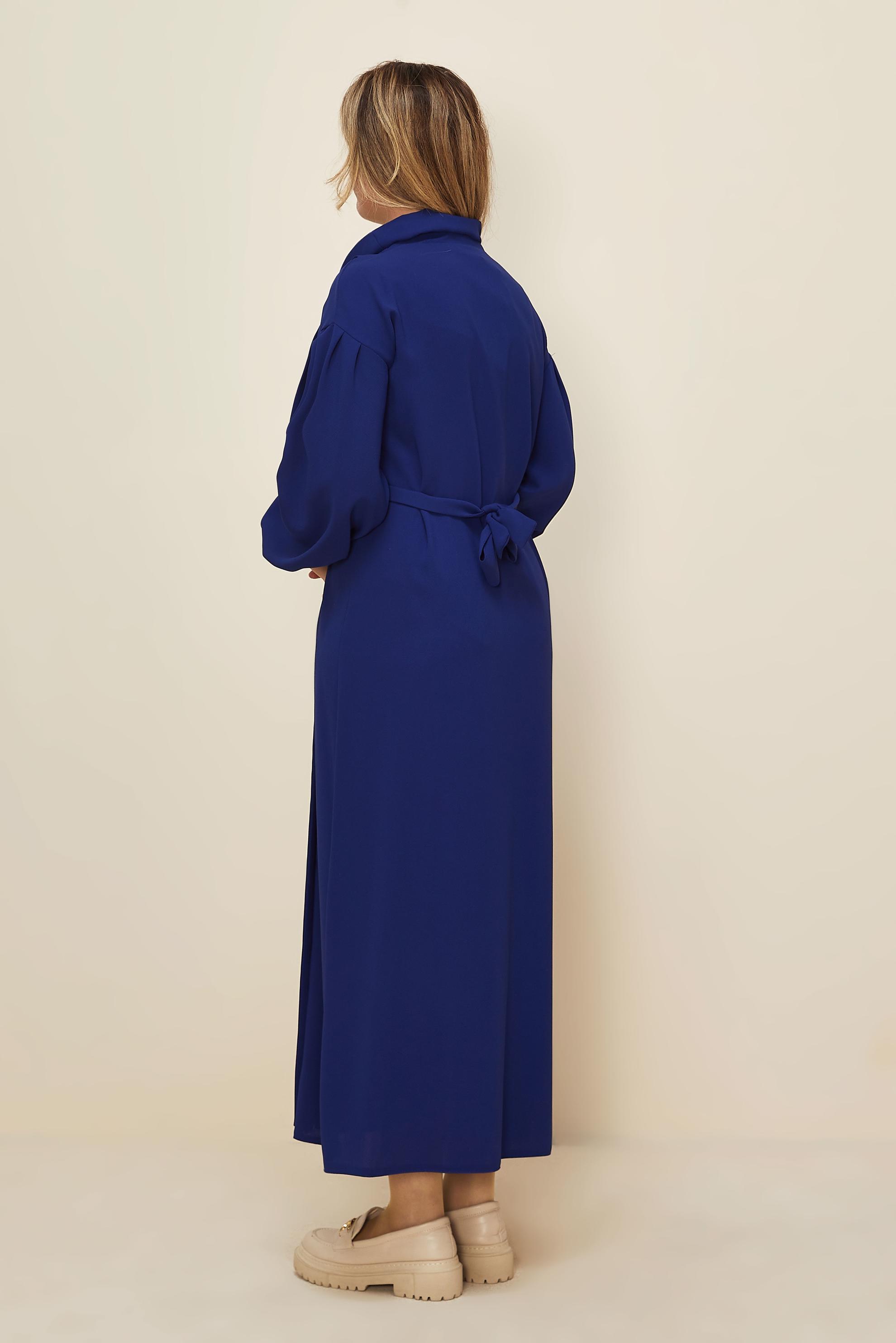 Hijab clothing BLUE BELTED DRESS 42335