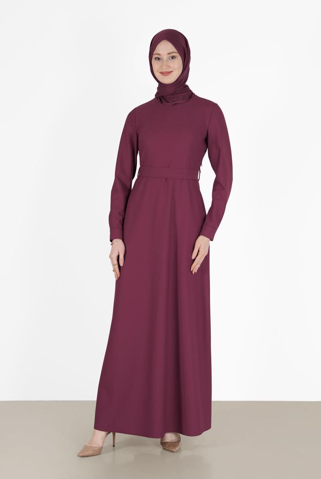 Hijab clothing  BELTED DRESS 42381  - ALVİNA