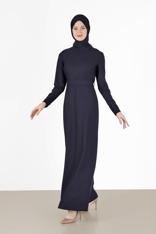 Hijab clothing  Classic Navy Blue Style - ALVİNA