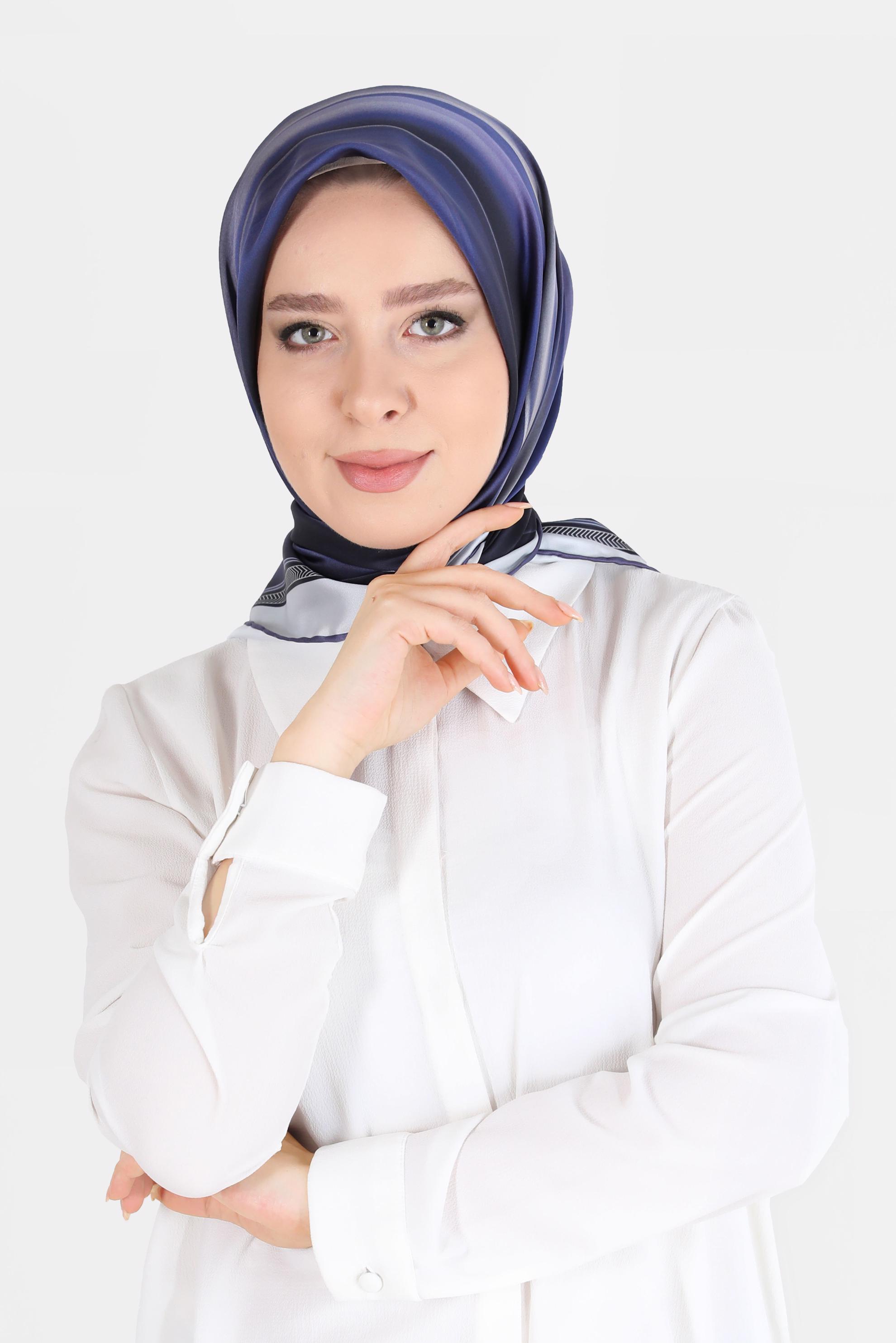 Tesettür giyim MOR ALVİNA DİJİTAL SURA EŞARP 8096 