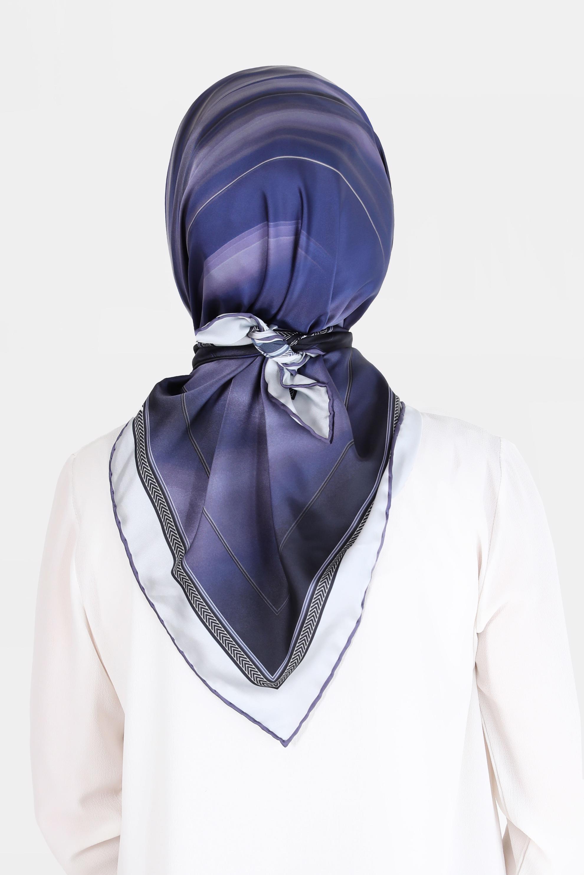 Tesettür giyim MOR ALVİNA DİJİTAL SURA EŞARP 8096 