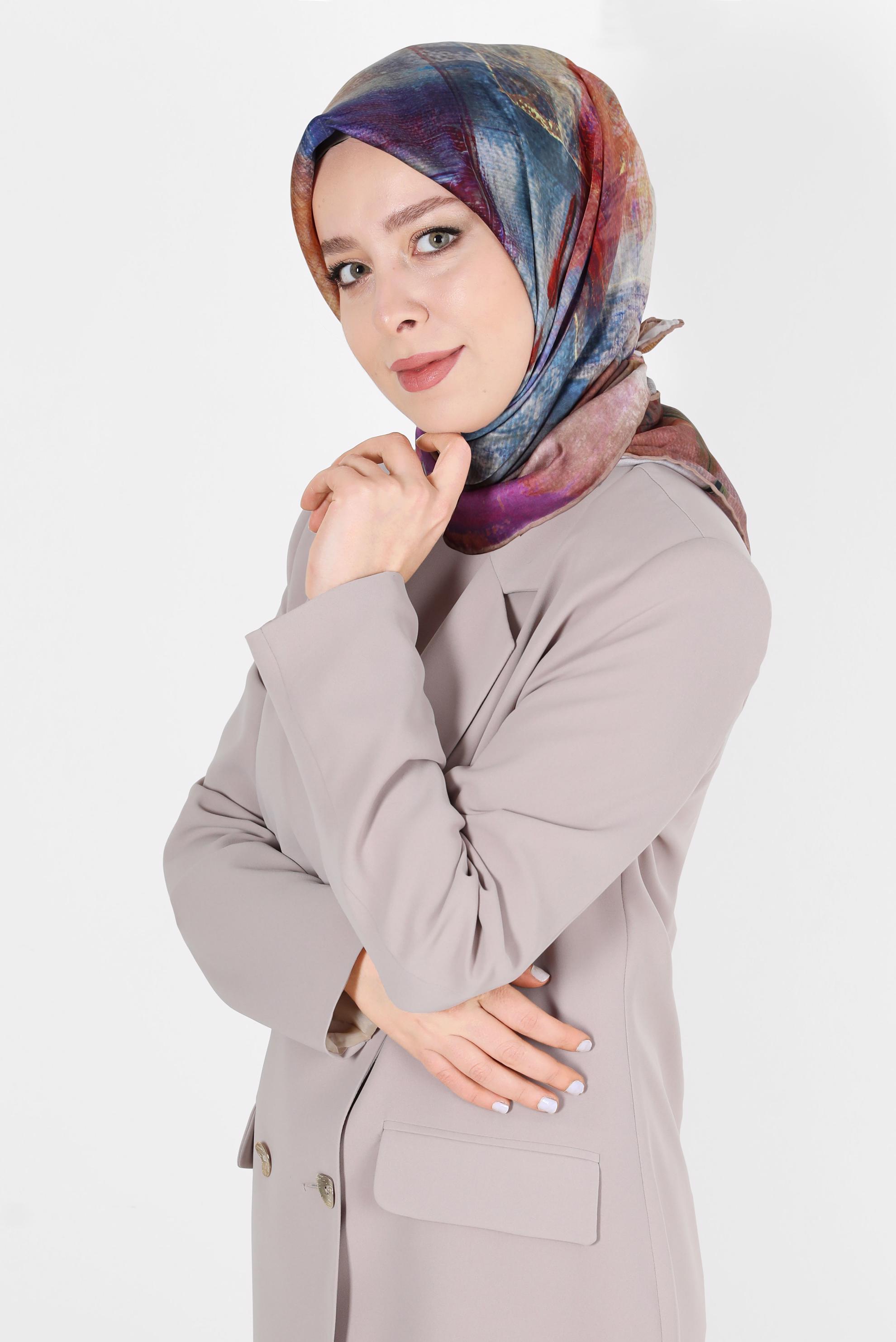 Hijab clothing GOLD ALVİNA TWILL SCARF 8100 