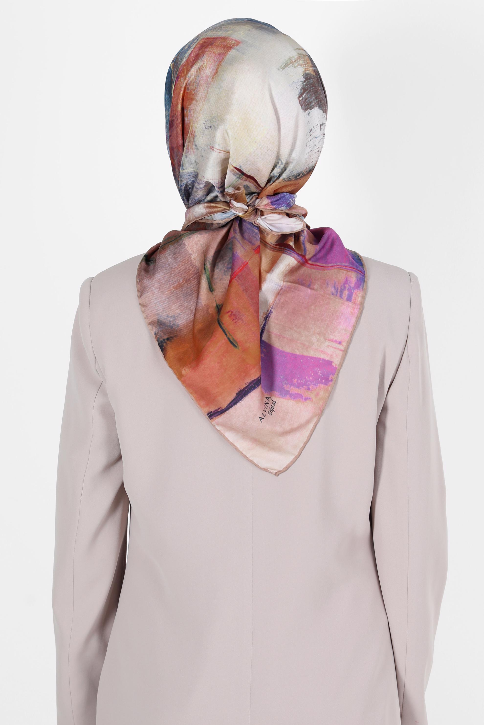 Hijab clothing GOLD ALVİNA TWILL SCARF 8100 