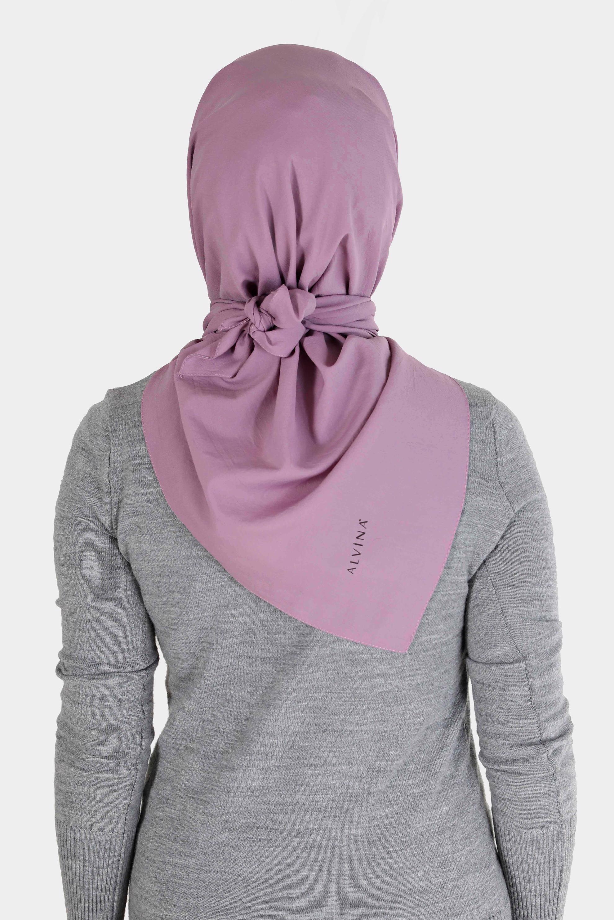 Tesettür giyim MOR ALVİNA MEDİNE İPEĞİ EŞARP 8106 