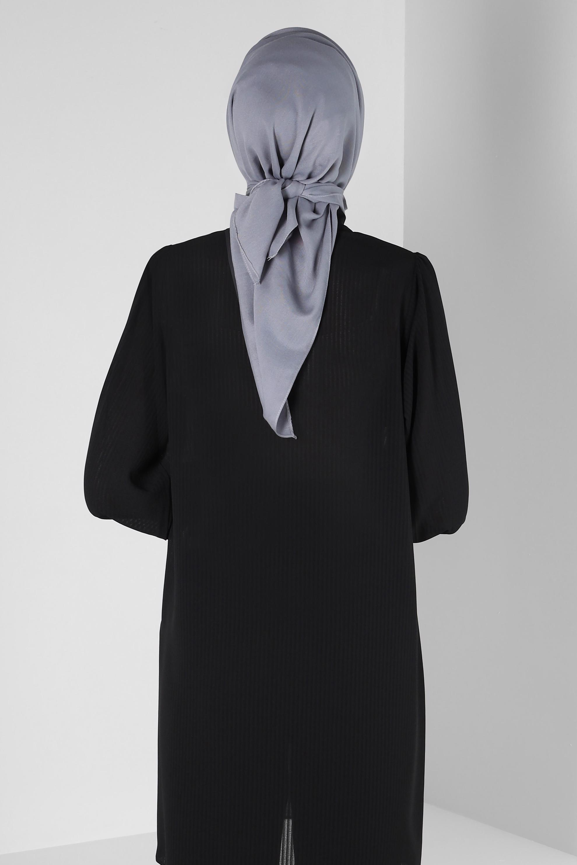 Tesettür giyim GRİ ALVİNA BAMBU EŞARP 8107 