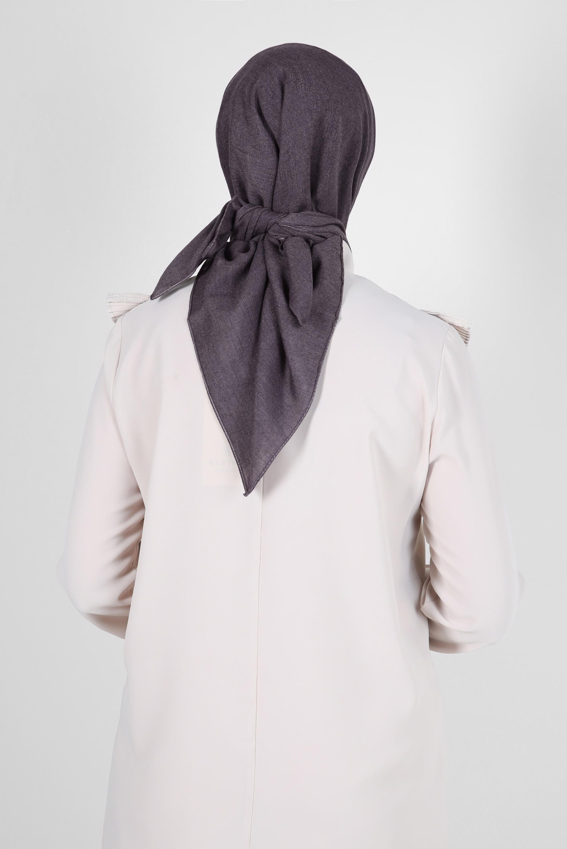 Tesettür giyim GRİ ALVİNA BAMBU EŞARP 8107 