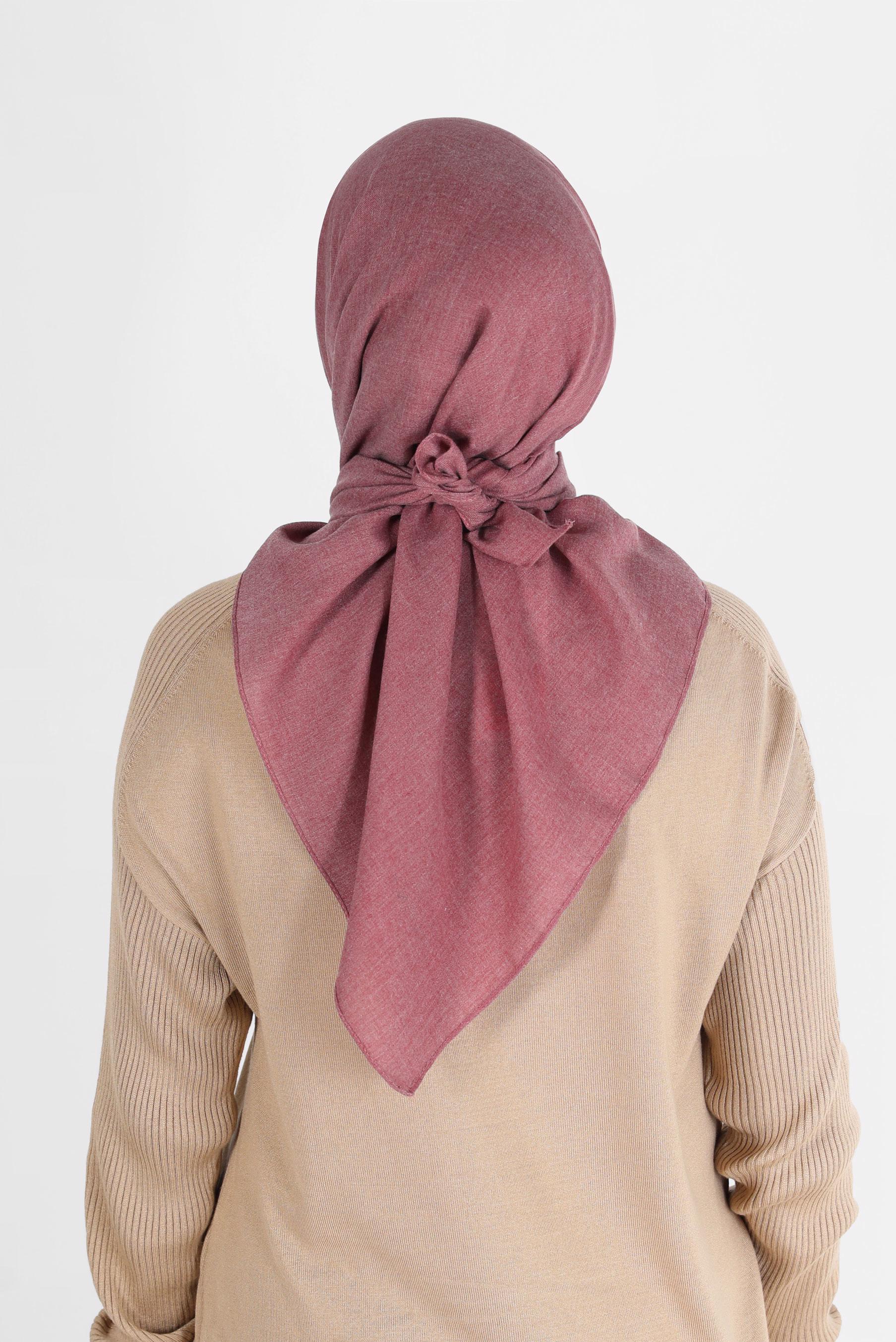 Tesettür giyim BORDO ALVİNA BAMBU EŞARP 8107 