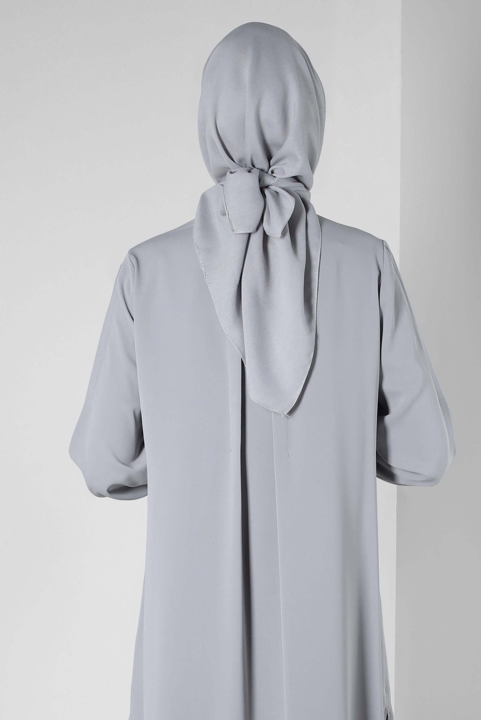 Tesettür giyim GÜMÜŞ ALVİNA BAMBU EŞARP 8107 