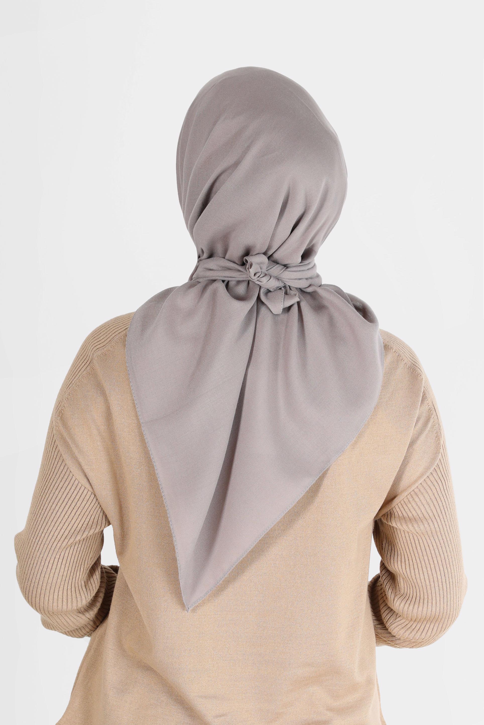 Tesettür giyim KAHVE ALVİNA BAMBU EŞARP 8107 