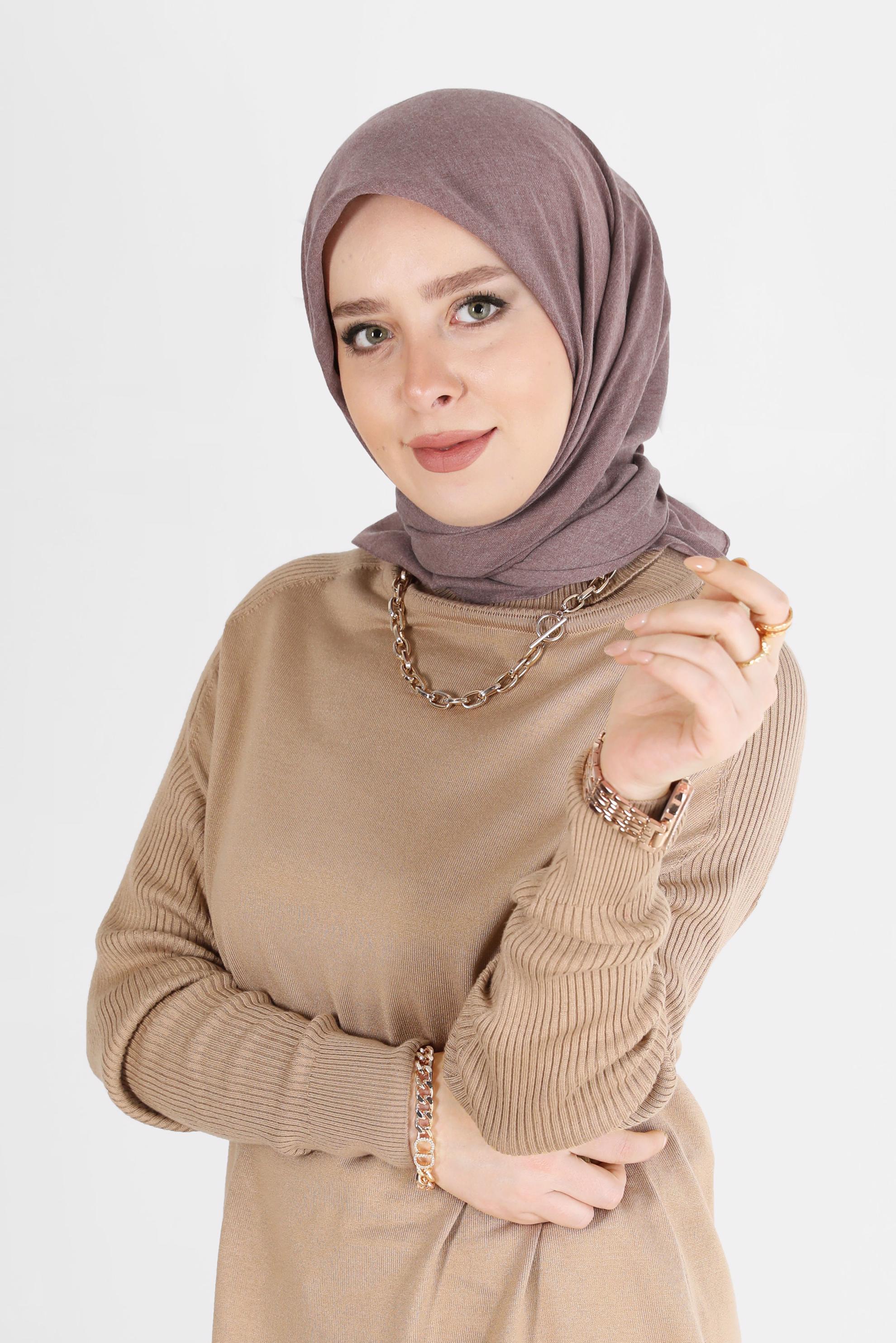 Tesettür giyim PEMBE ALVİNA BAMBU EŞARP 8107 