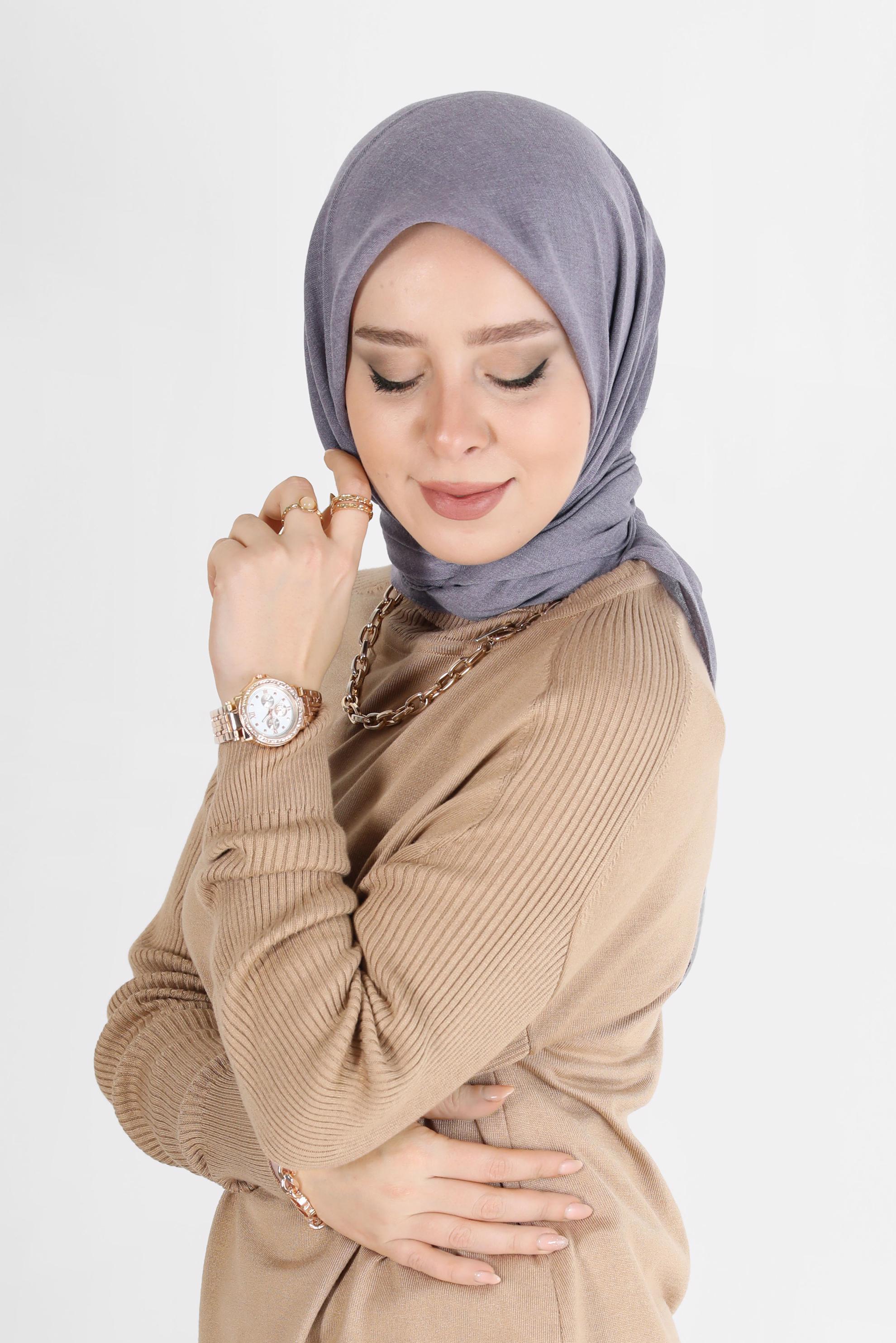 Tesettür giyim KIRMIZI ALVİNA BAMBU EŞARP 8107 