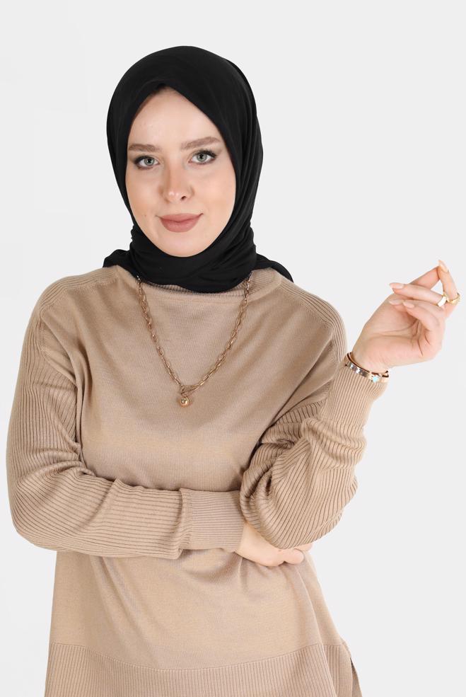 Tesettür giyim  ALVİNA PAMUK CAZ EŞARP 8109  - ALVİNA