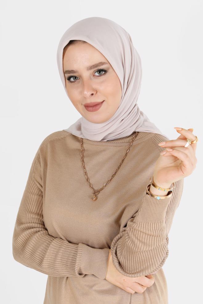 Tesettür giyim  ALVİNA PAMUK CAZ EŞARP 8109  - ALVİNA