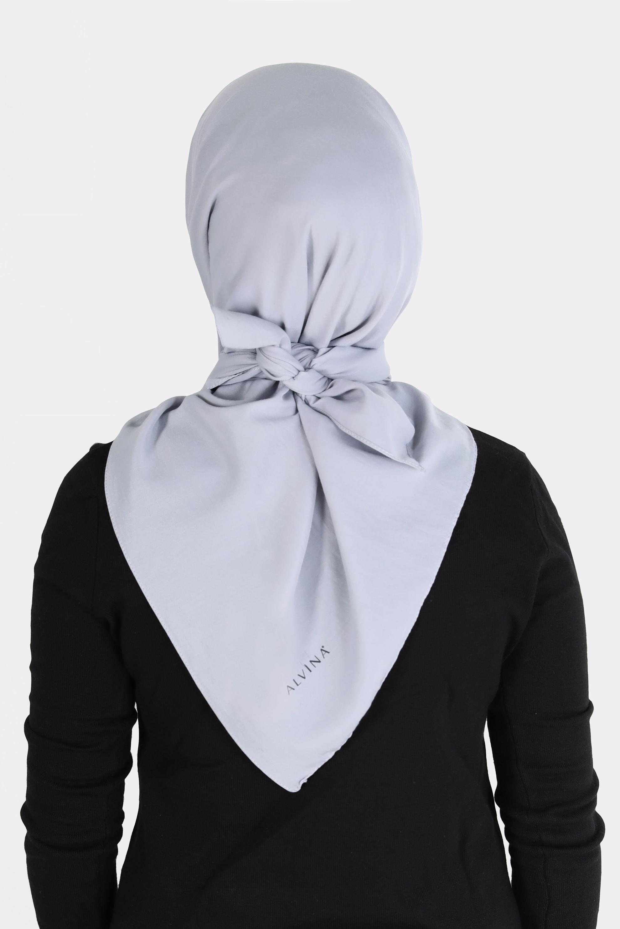 Tesettür giyim GÜMÜŞ ALVİNA PAMUK CAZ EŞARP 8109 