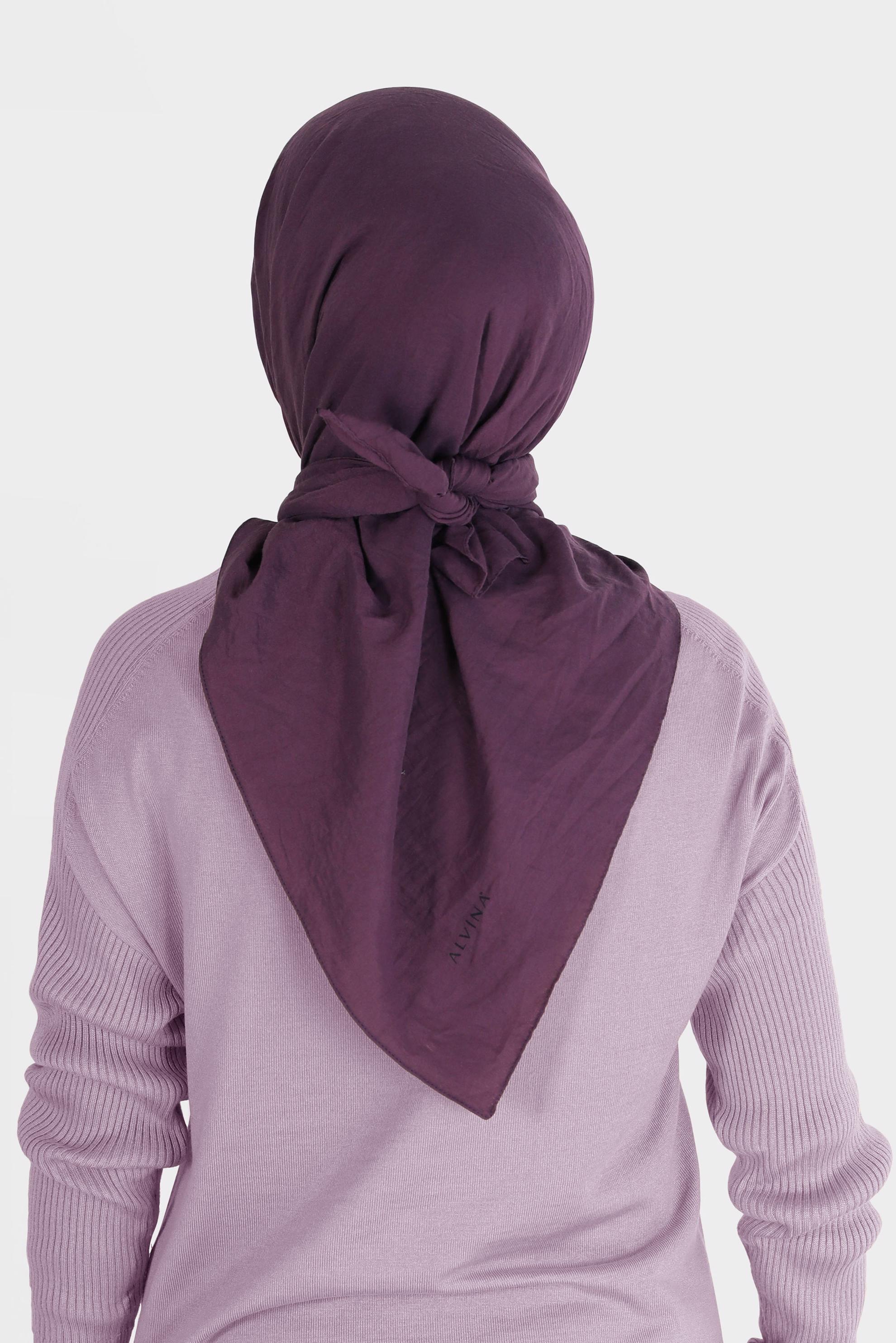 Tesettür giyim MÜRDÜM ALVİNA PAMUK CAZ EŞARP 8109 