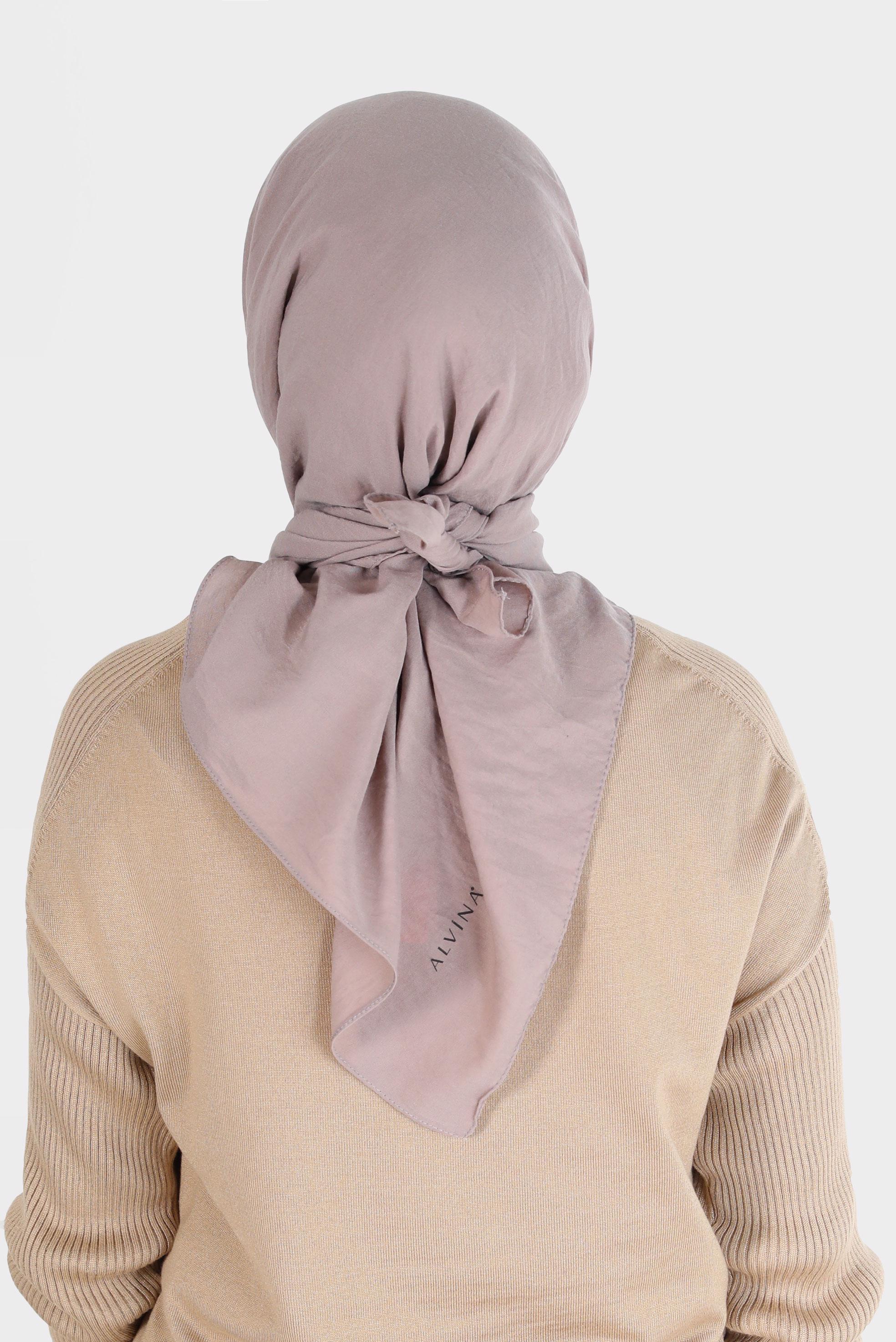 Tesettür giyim KAHVE ALVİNA PAMUK CAZ EŞARP 8109 
