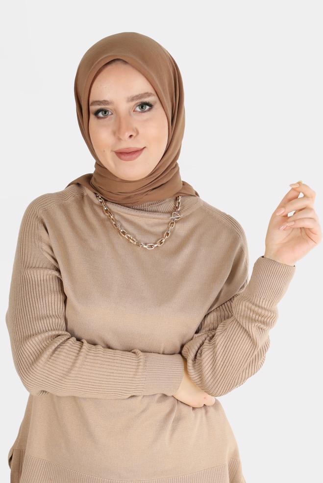 Tesettür giyim  ALVİNA PAMUK CAZ EŞARP 8109  - ALVİNA