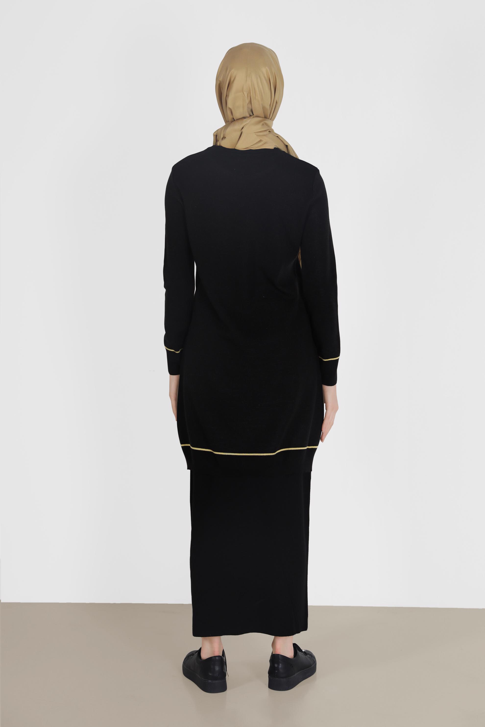 Hijab clothing BLACK BASIC KNIT SKIRT 60200 