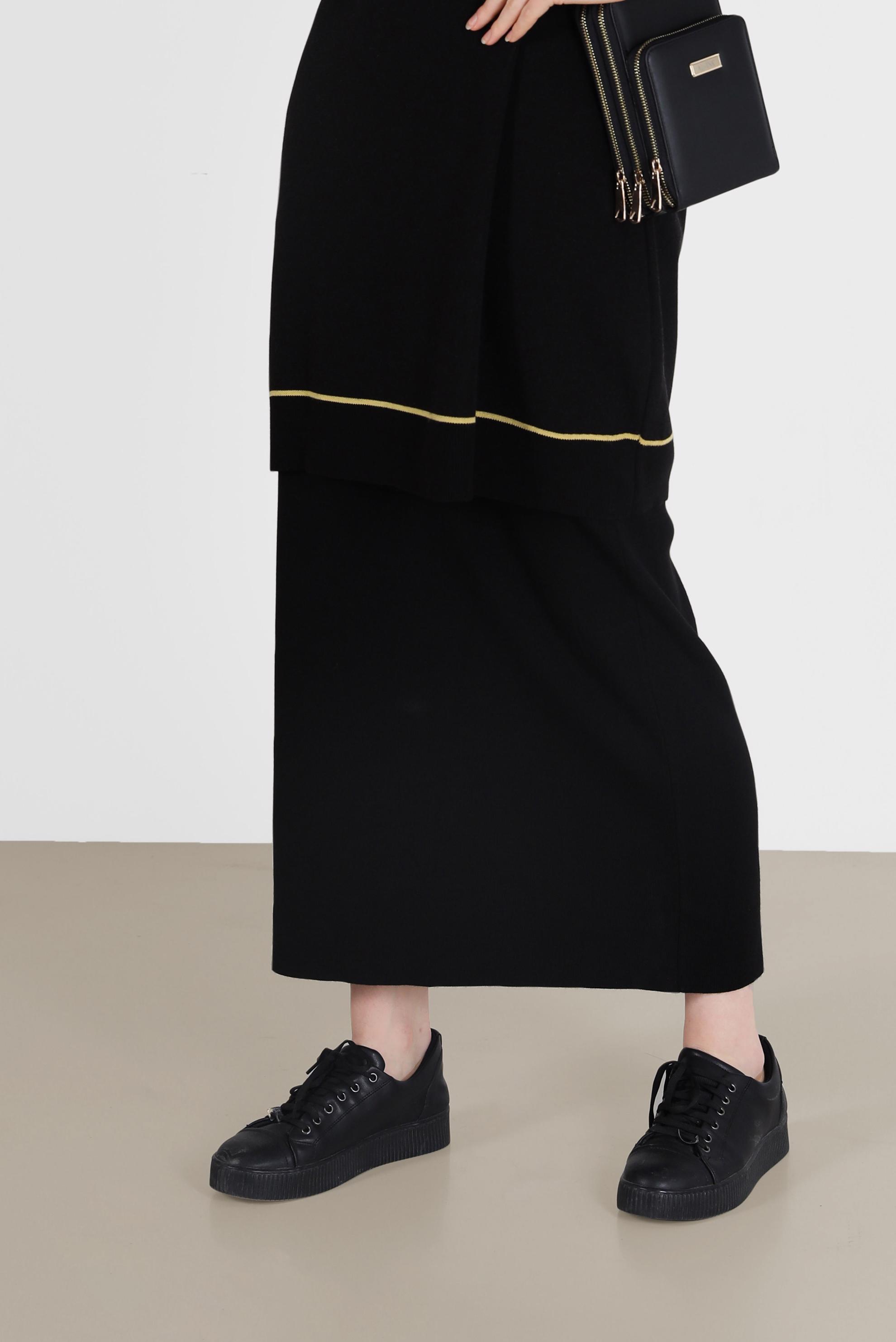 Hijab clothing BLACK BASIC KNIT SKIRT 60200 