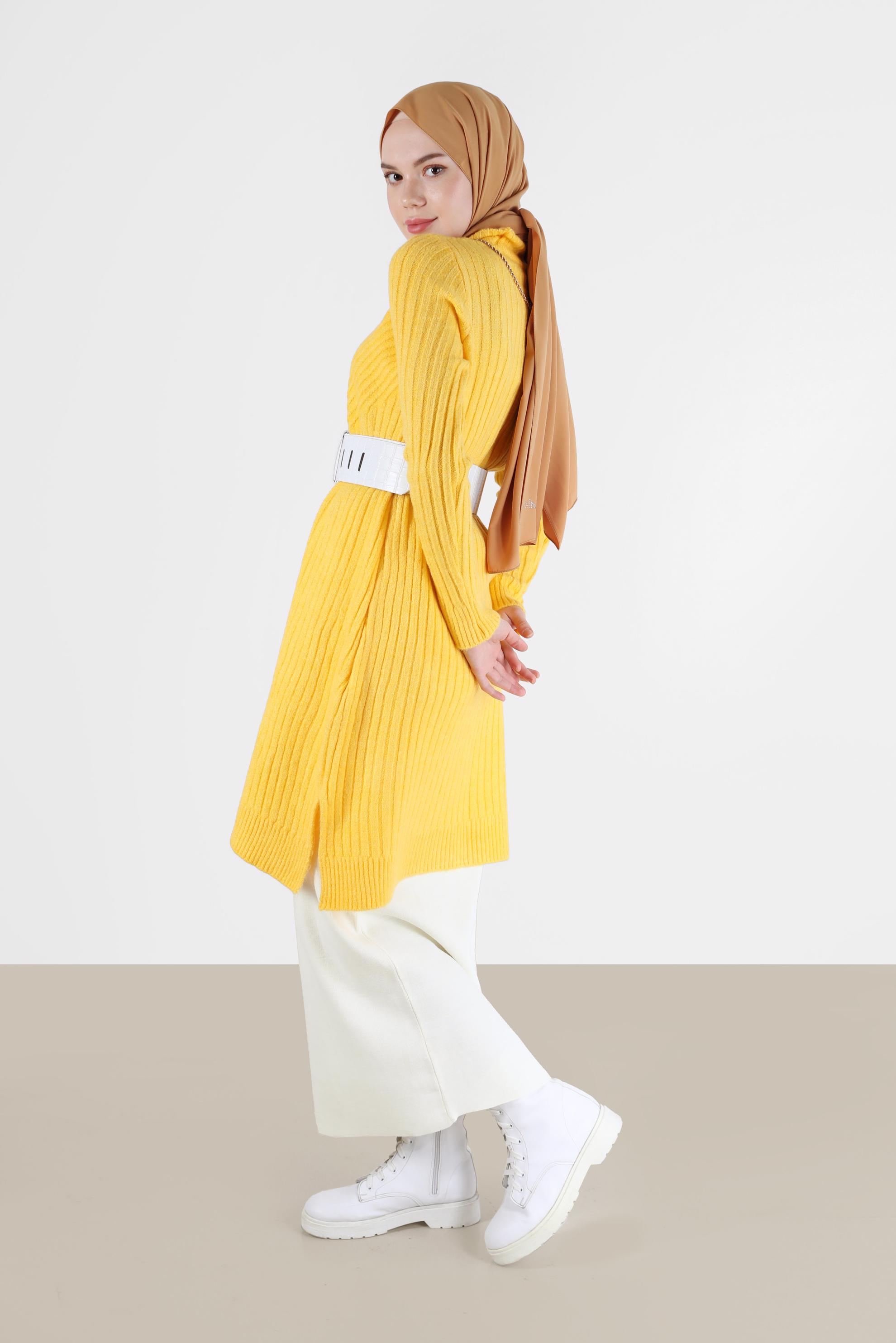 Tesettür giyim BEYAZ BASIC TRİKO ETEK 60200 