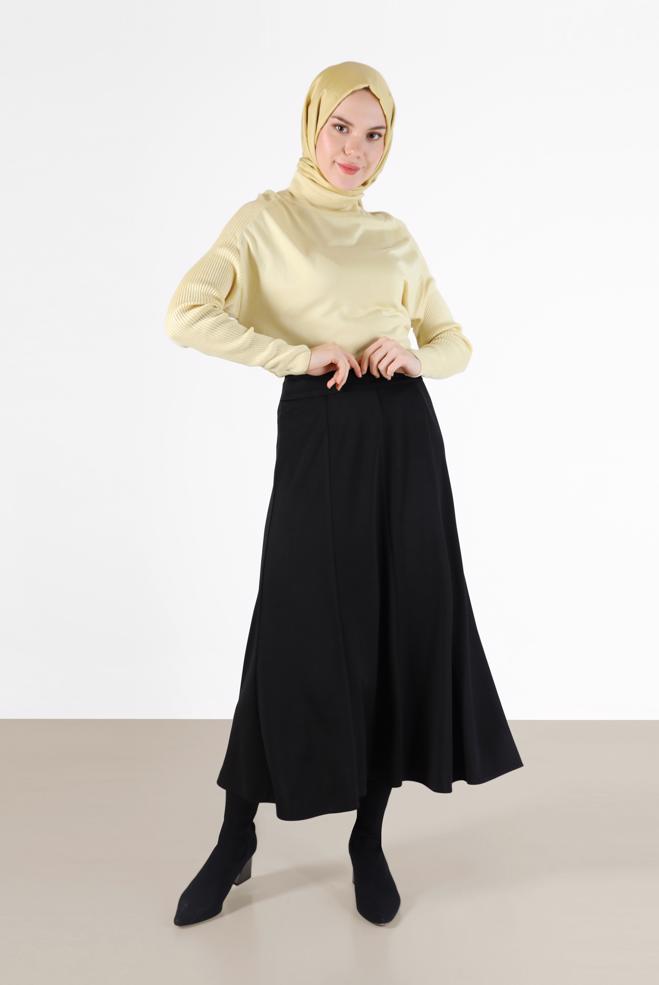 Hijab clothing  PANELLED SKIRT 60212 - ALVİNA
