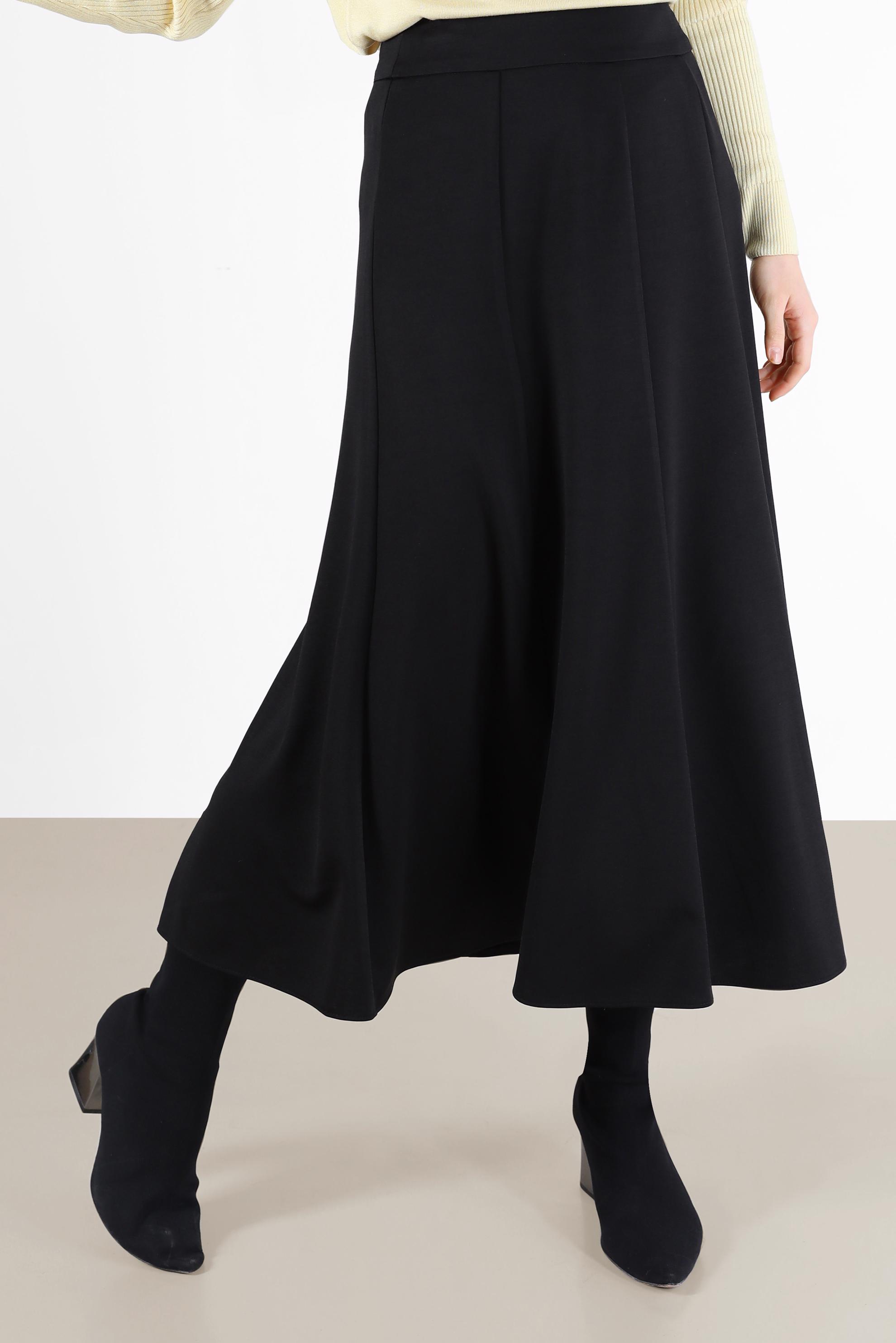 Hijab clothing BLACK PANELLED SKIRT 60212