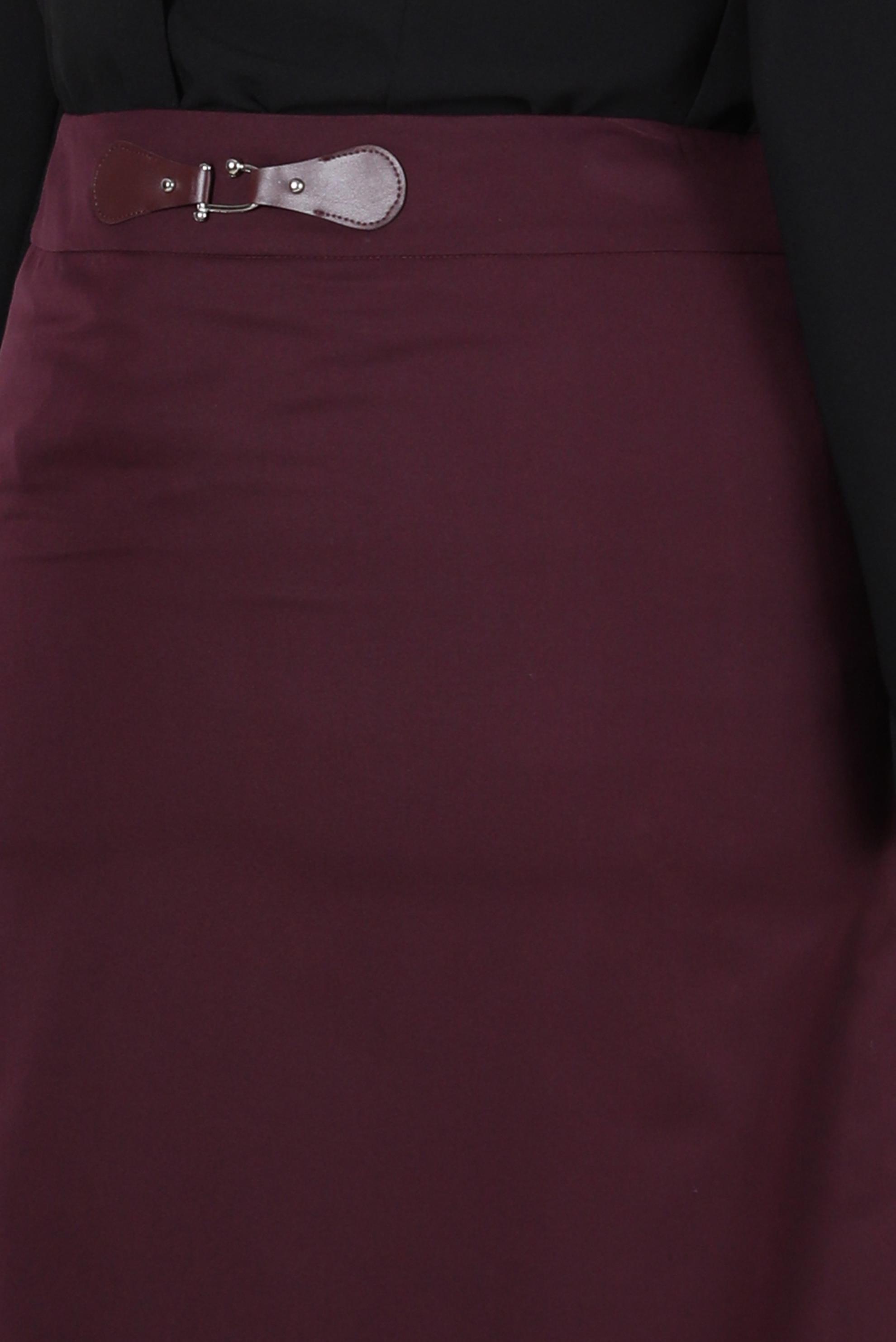 Hijab clothing DAMSON LEATHER DETAIL SKIRT 60217 