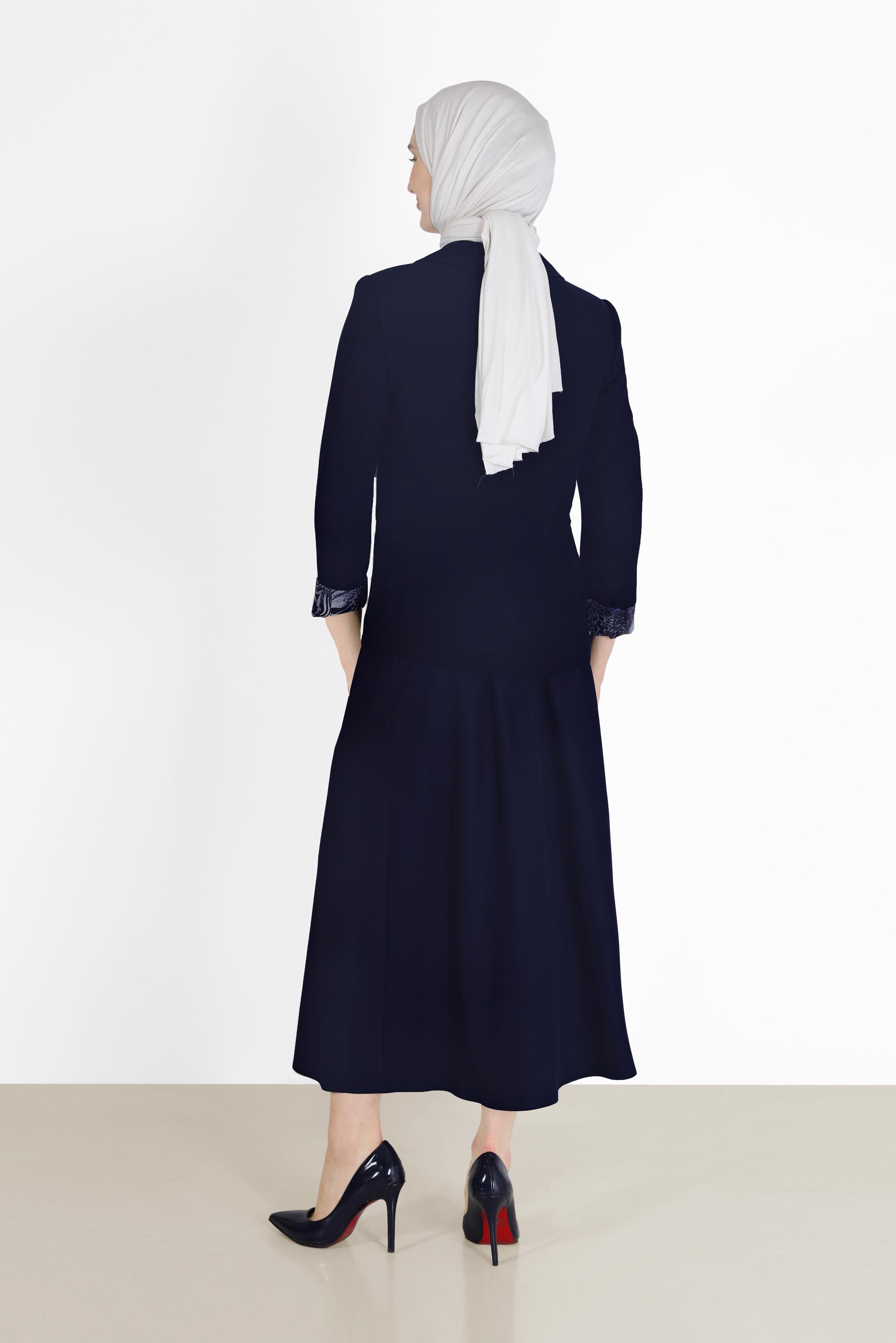 Tesettür giyim LACİVERT KLASİK ETEK 60219 