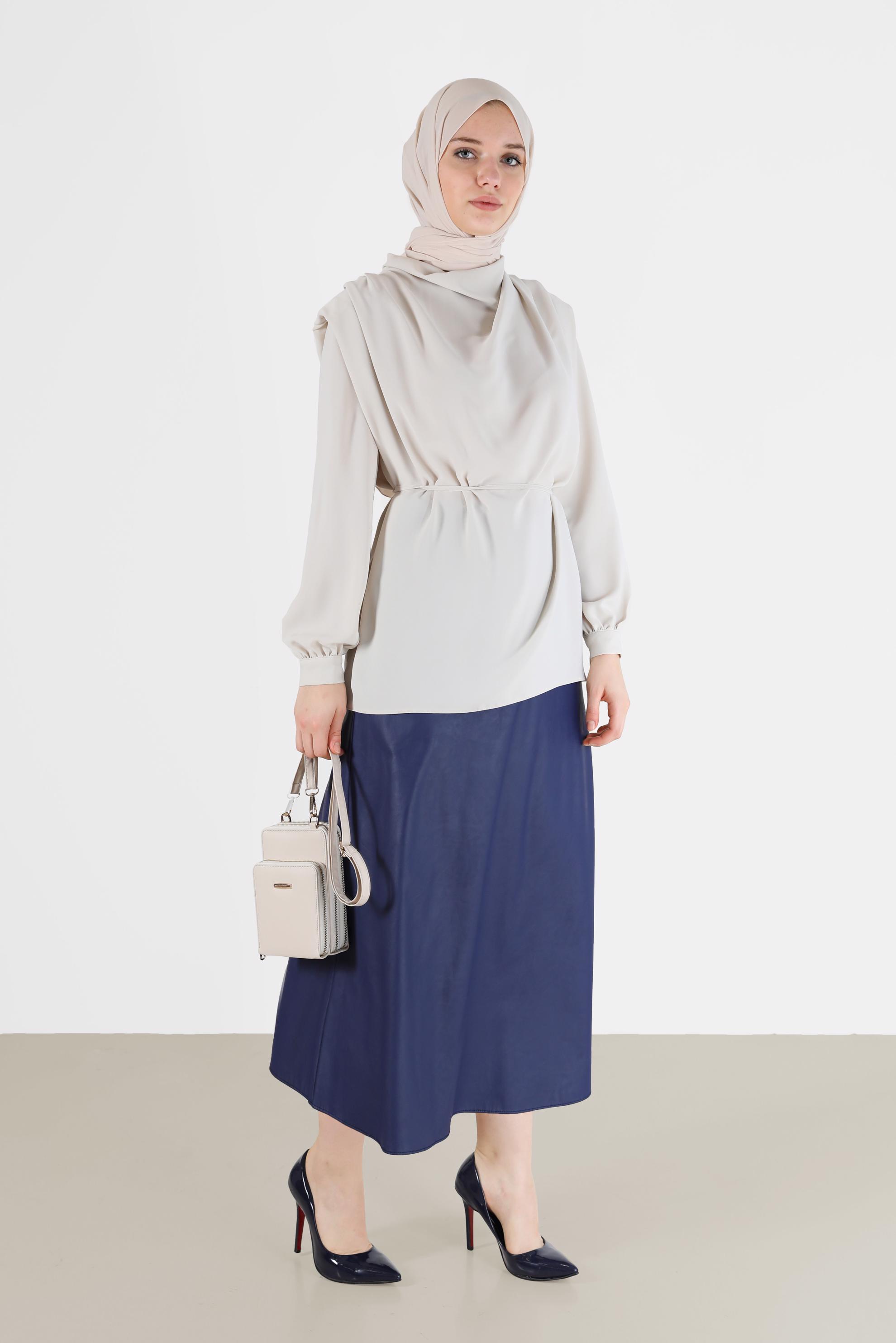 Vêtements hijab BLEU MARINE JUPE LARGE 60220