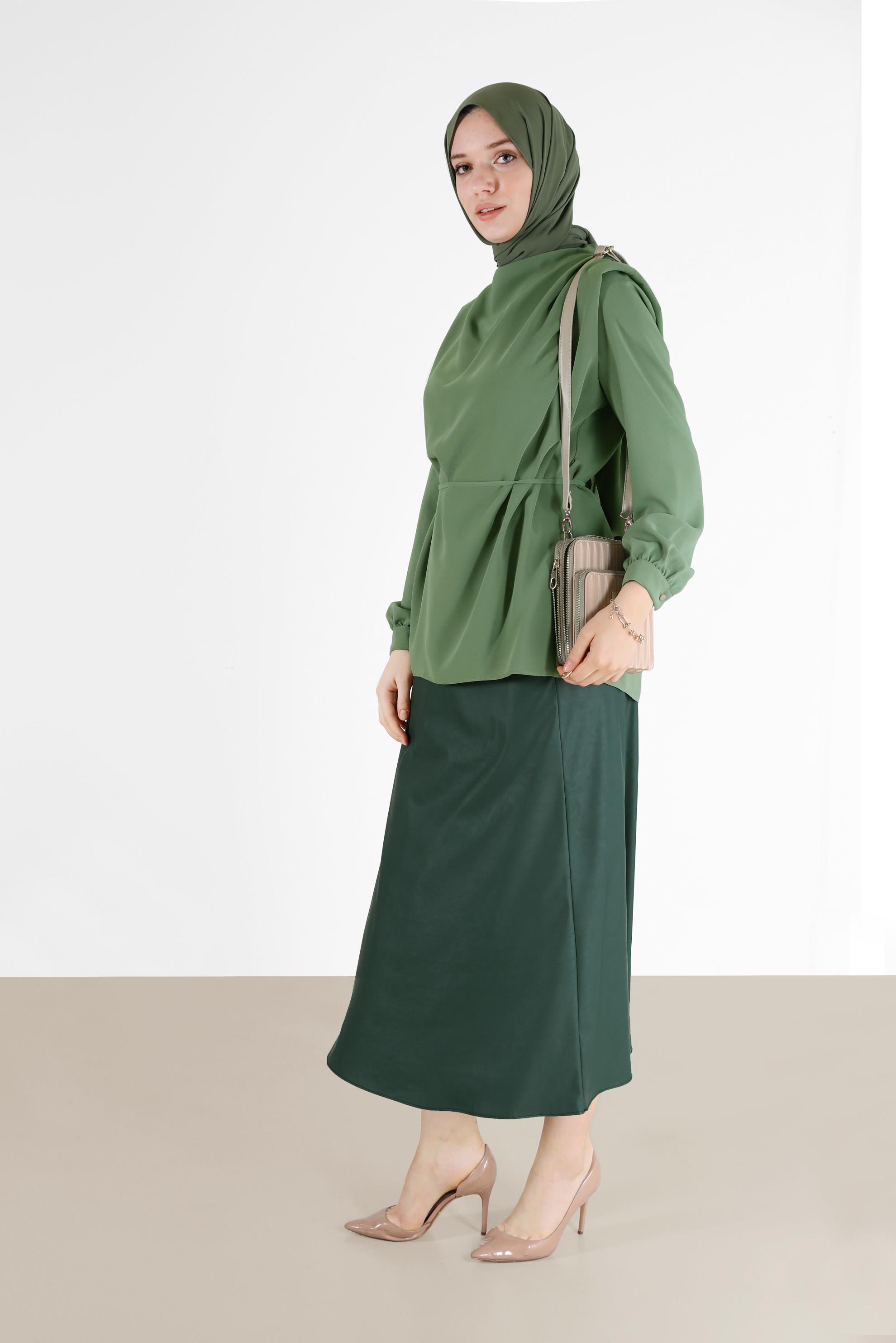 Vêtements hijab VERT JUPE LARGE 60220