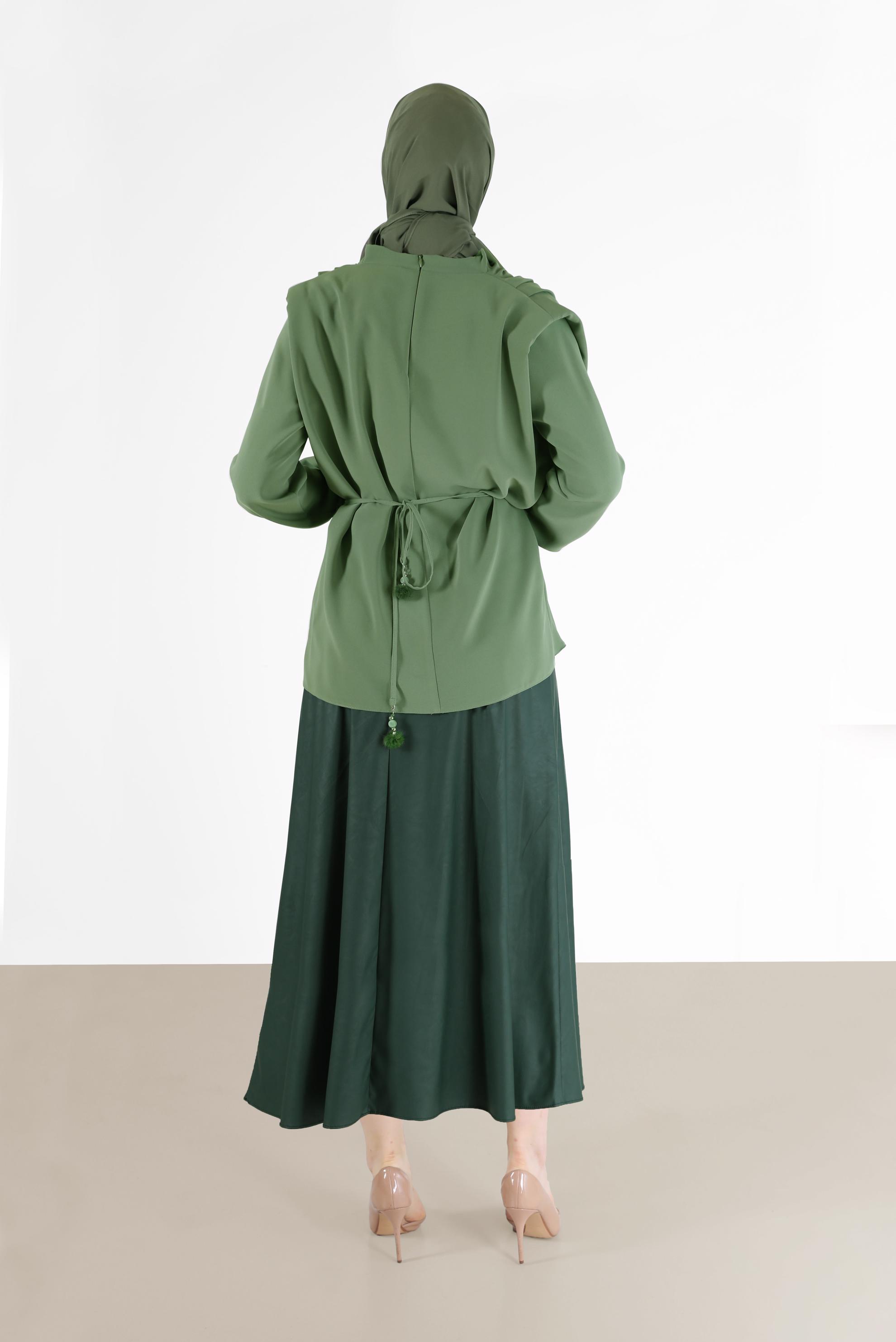Vêtements hijab VERT JUPE LARGE 60220