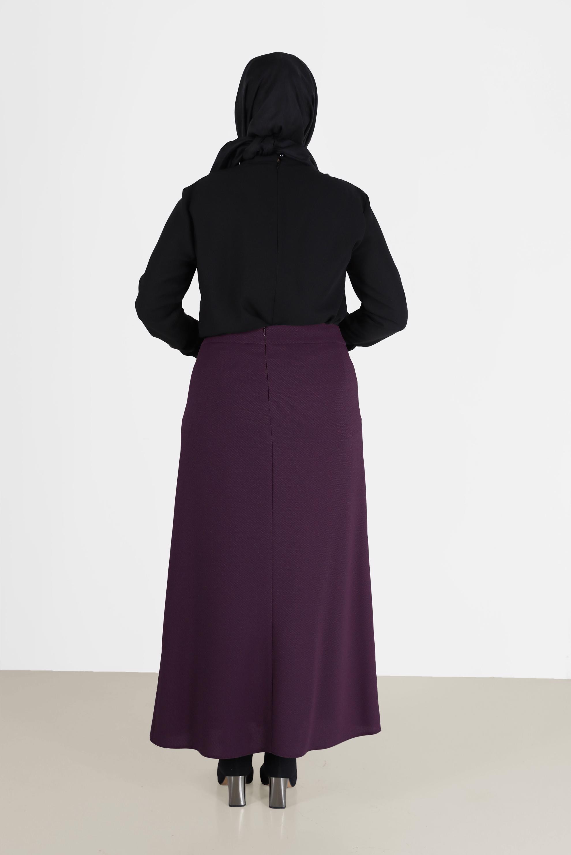 Vêtements hijab PRUNE JUPE COUPE DROITE 60223