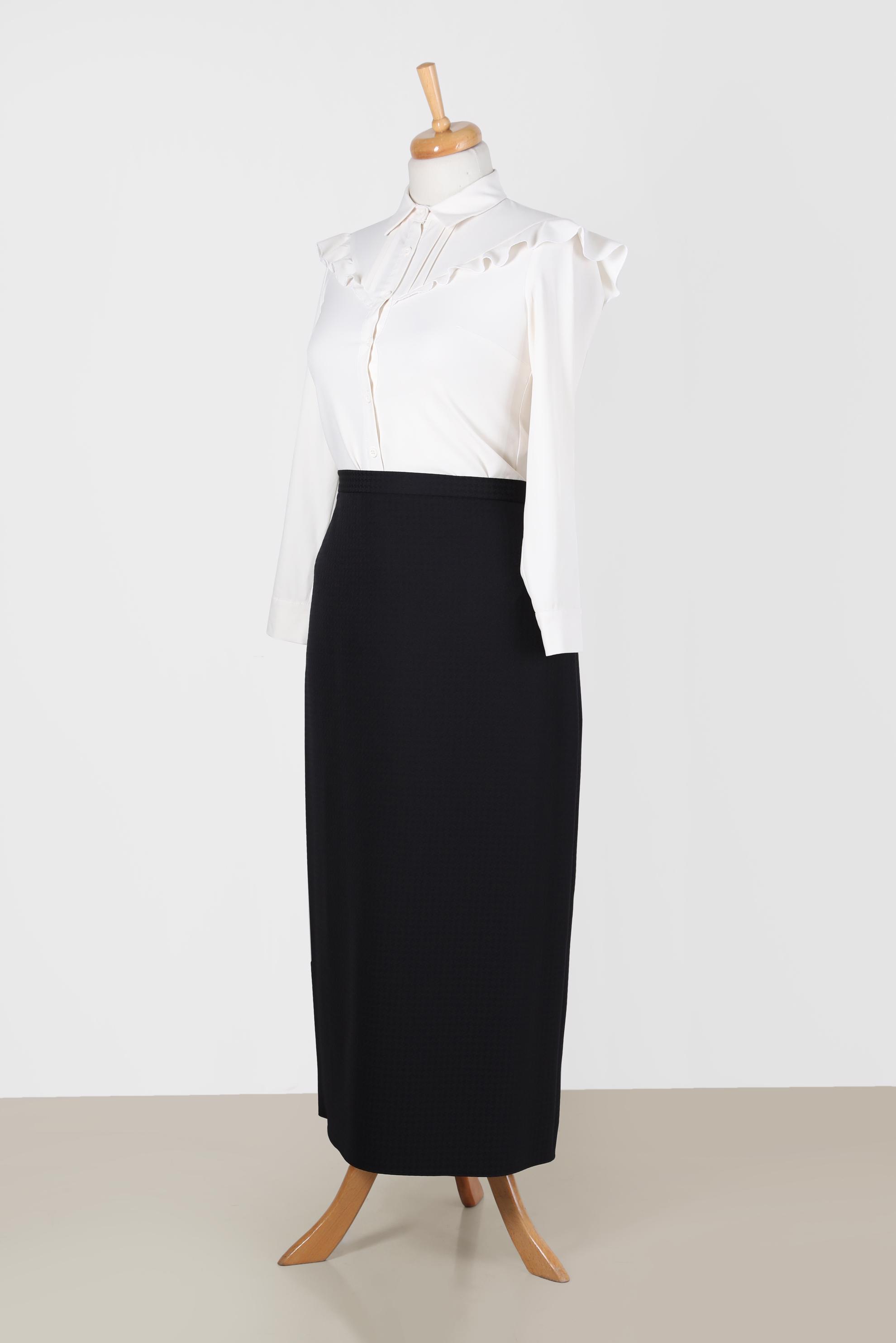 Hijab clothing BLACK STRAIGHT CUT SKIRT 60229 