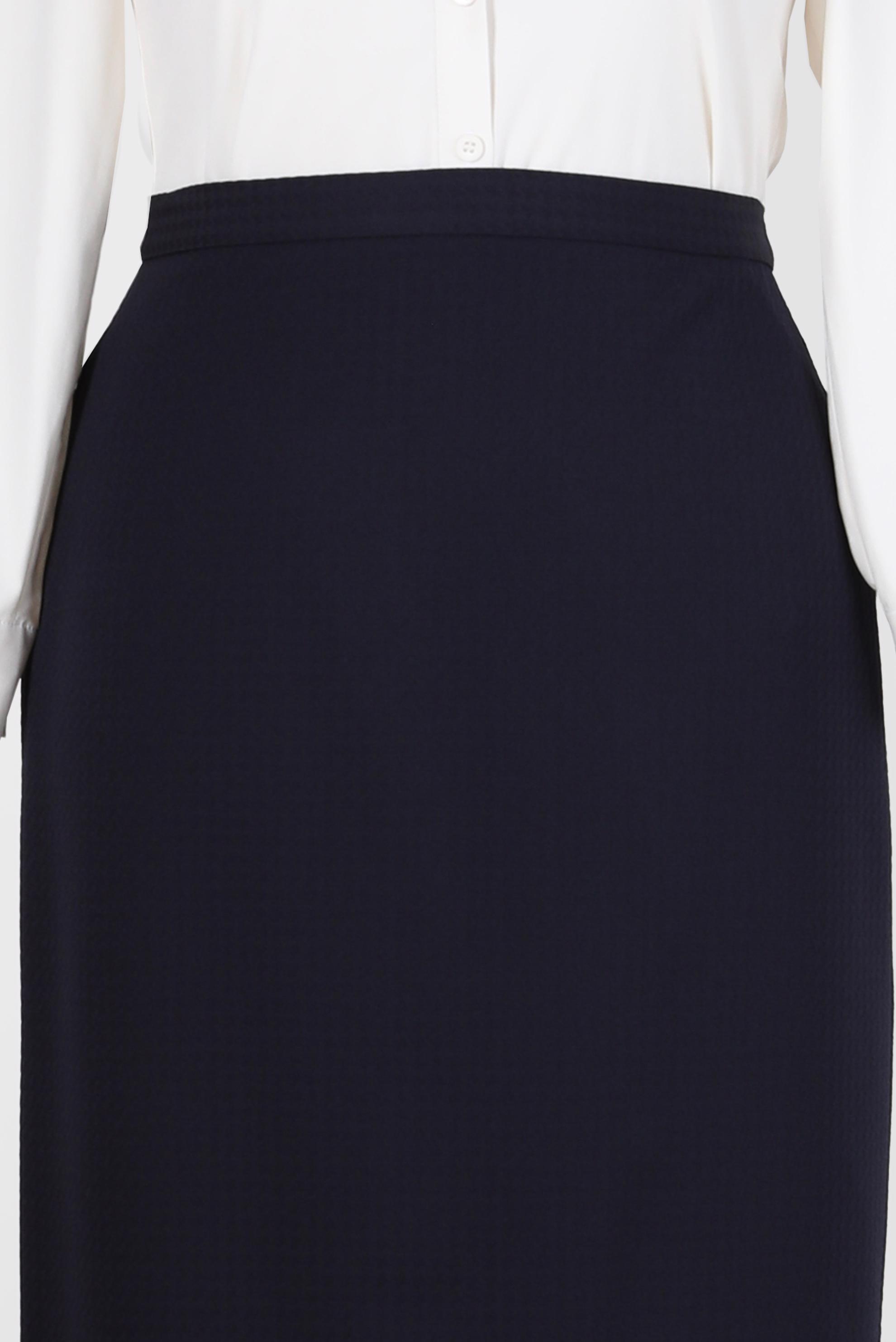 Tesettür giyim LACİVERT DÜZ KESİM ETEK 60229 