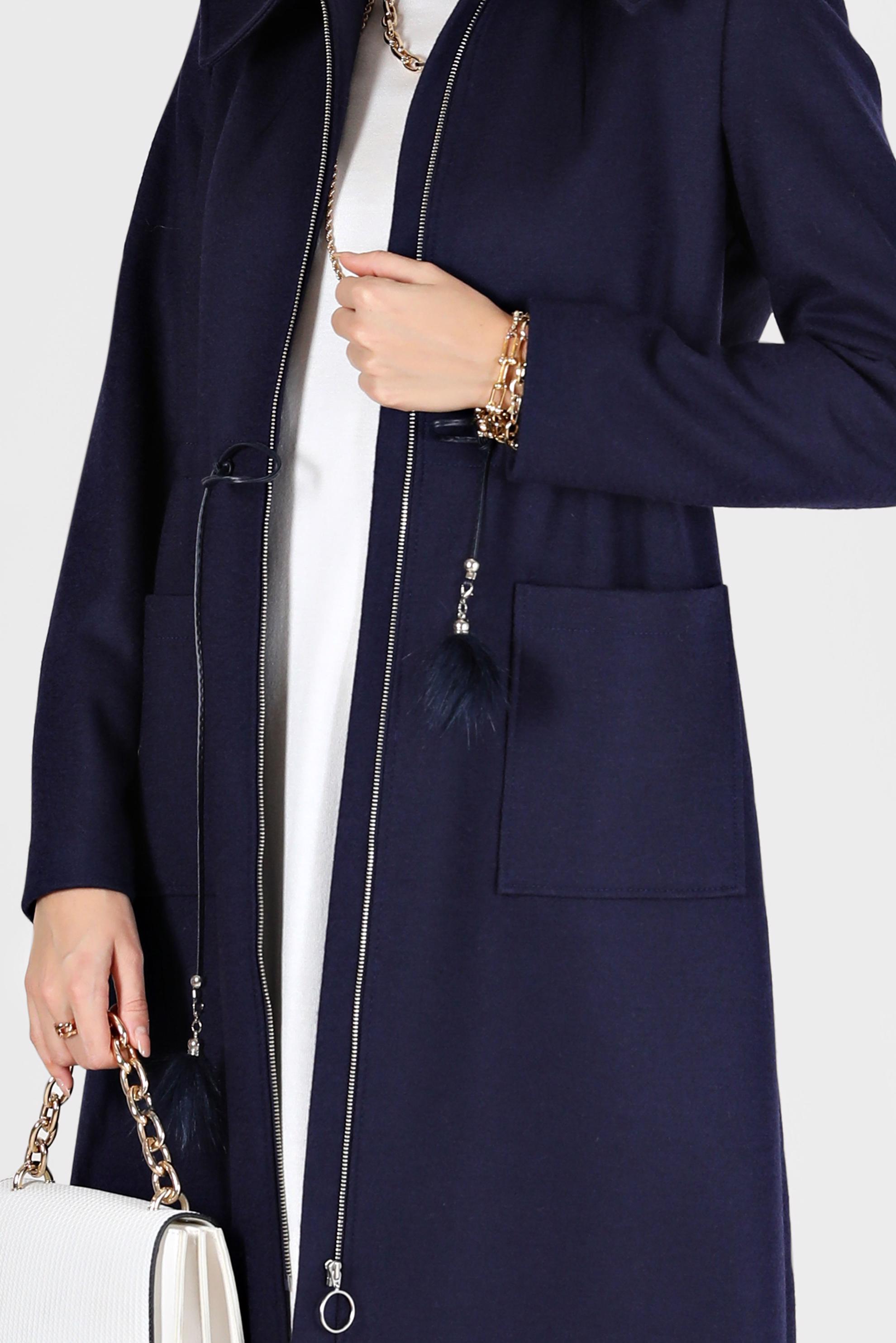 Vêtements hijab BLEU MARINE MANTEAU À CAPUCHE HIJAB 90202