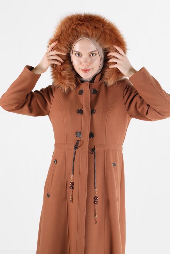 Vêtements hijab TABA 90216 WİNTER JELENA MANTO 40/48 TEK42 - ALVİNA