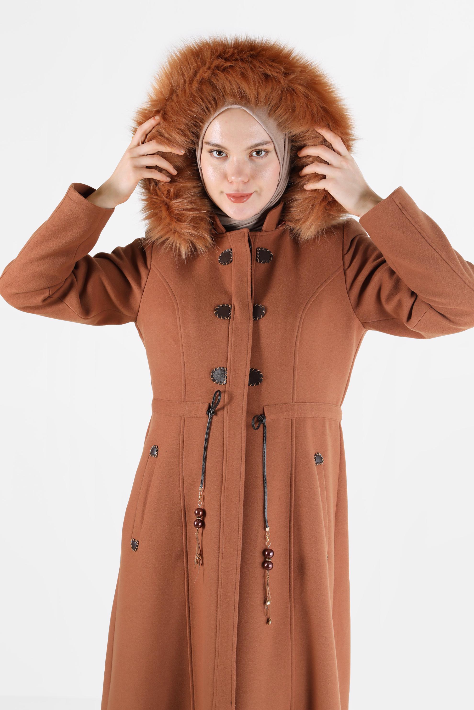 Vêtements hijab TABA 90216 WİNTER JELENA MANTO 40/48 TEK42