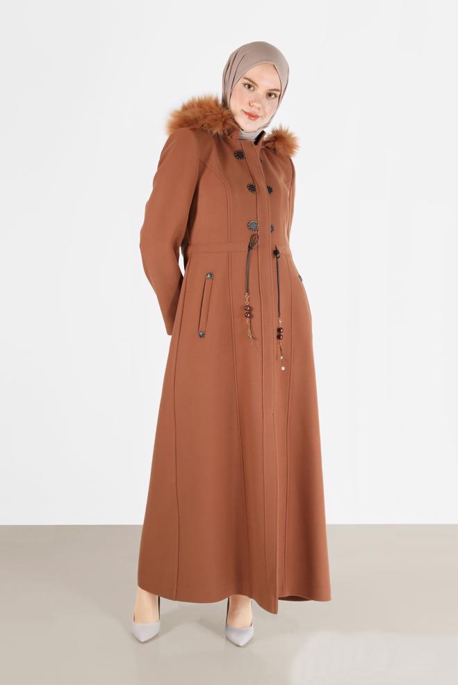Vêtements hijab TABA 90216 WİNTER JELENA MANTO 40/48 TEK42 - ALVİNA