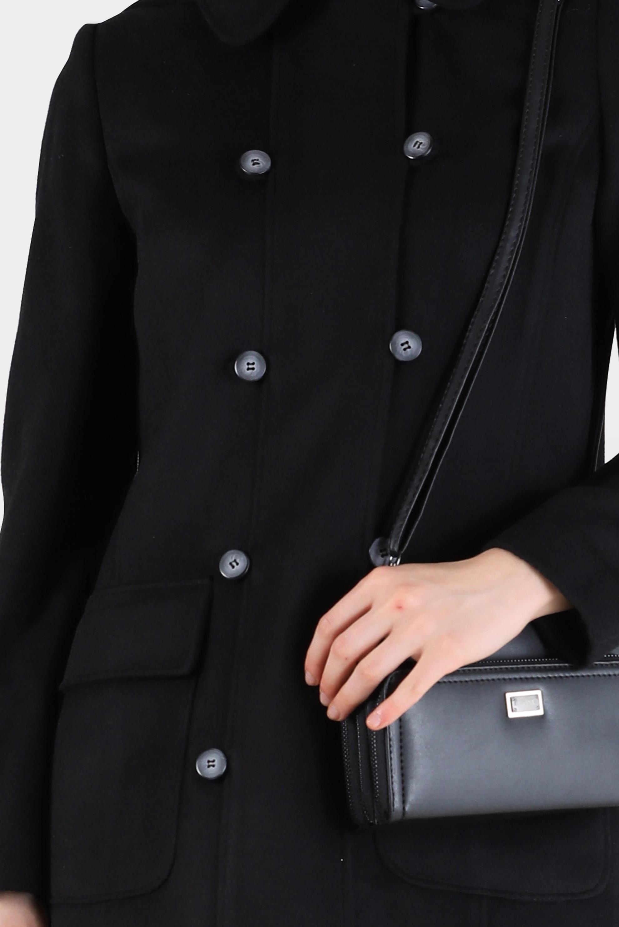 Vêtements hijab NOIR MANTEAU BOUTONNÉ À CAPUCHE 90242