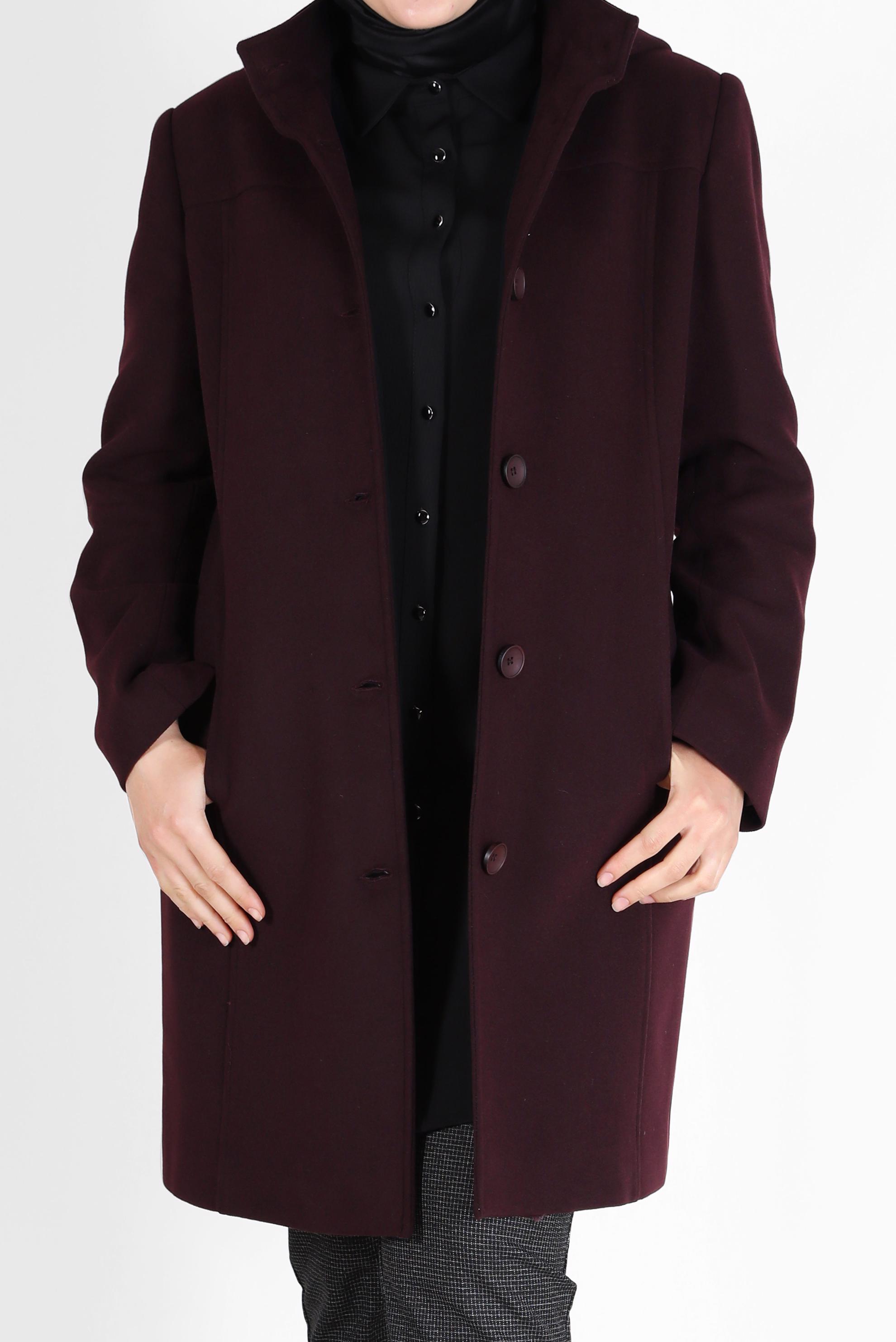 Hijab clothing DAMSON BUTTONED HOODED COAT 90283 
