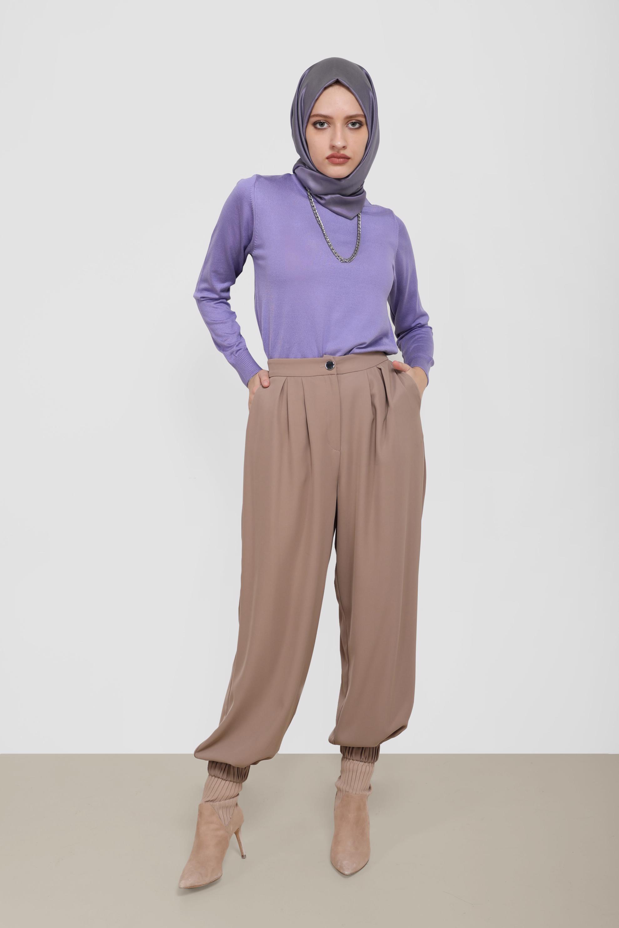 Tesettür giyim MOR BASIC TRİKO KAZAK 42072 