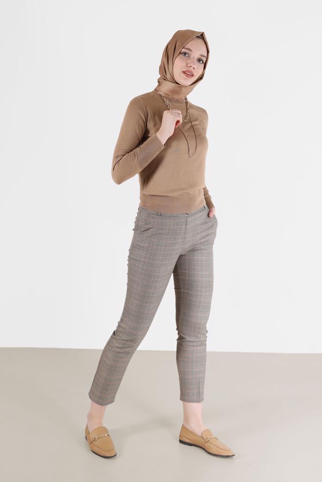 Hijab clothing  BUTTON DETAIL BASIC KNITWEAR SWEATER 42101  - ALVİNA